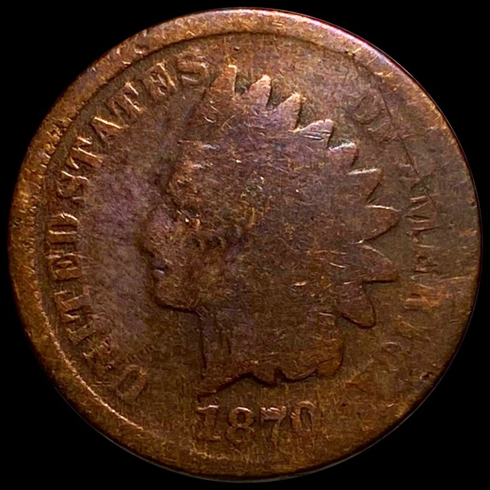 1870 Indian Head Penny NICELY CIRCULATED (1 of 2)