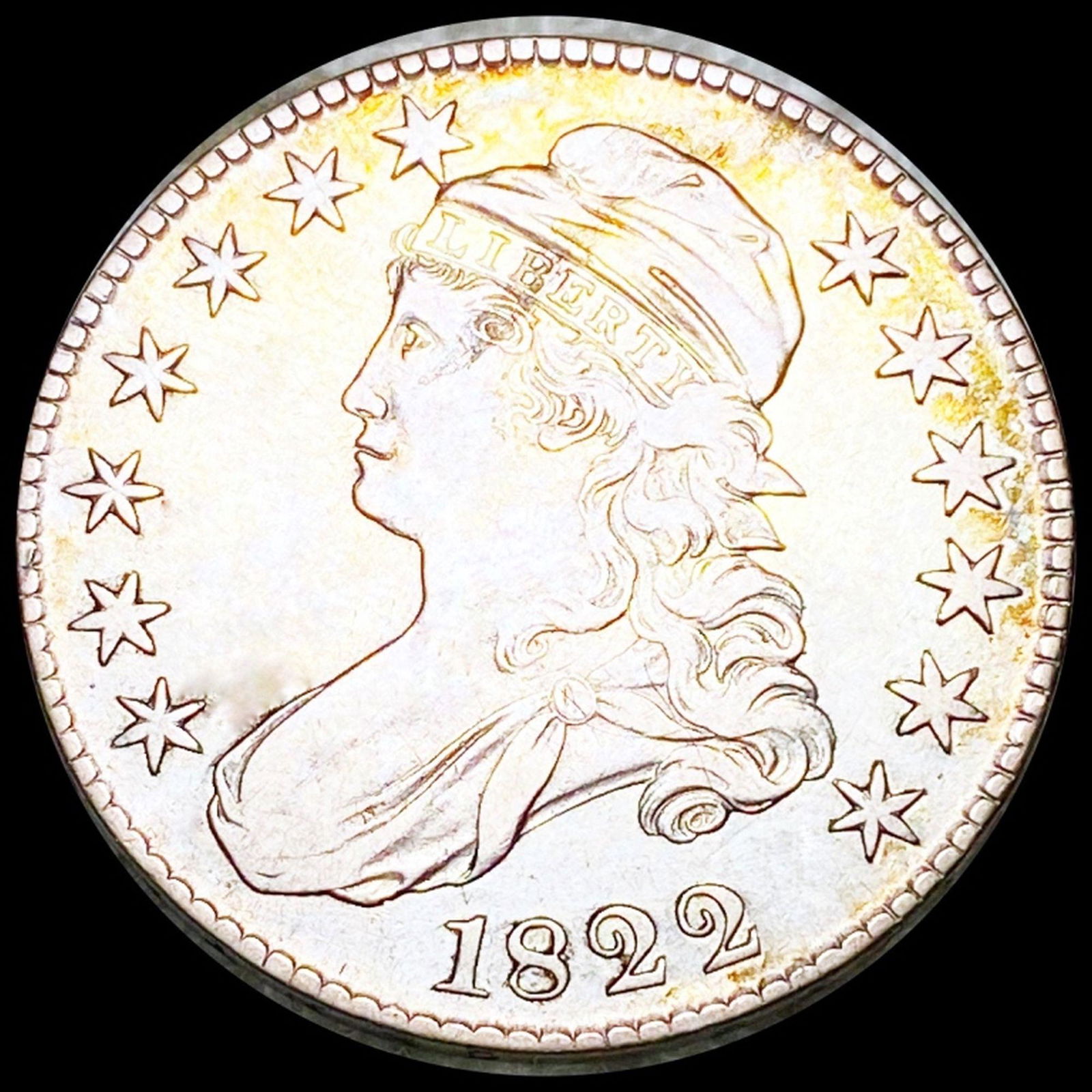1822 Capped Bust Half Dollar LIGHT CIRC O-108 R3 (1 of 2)