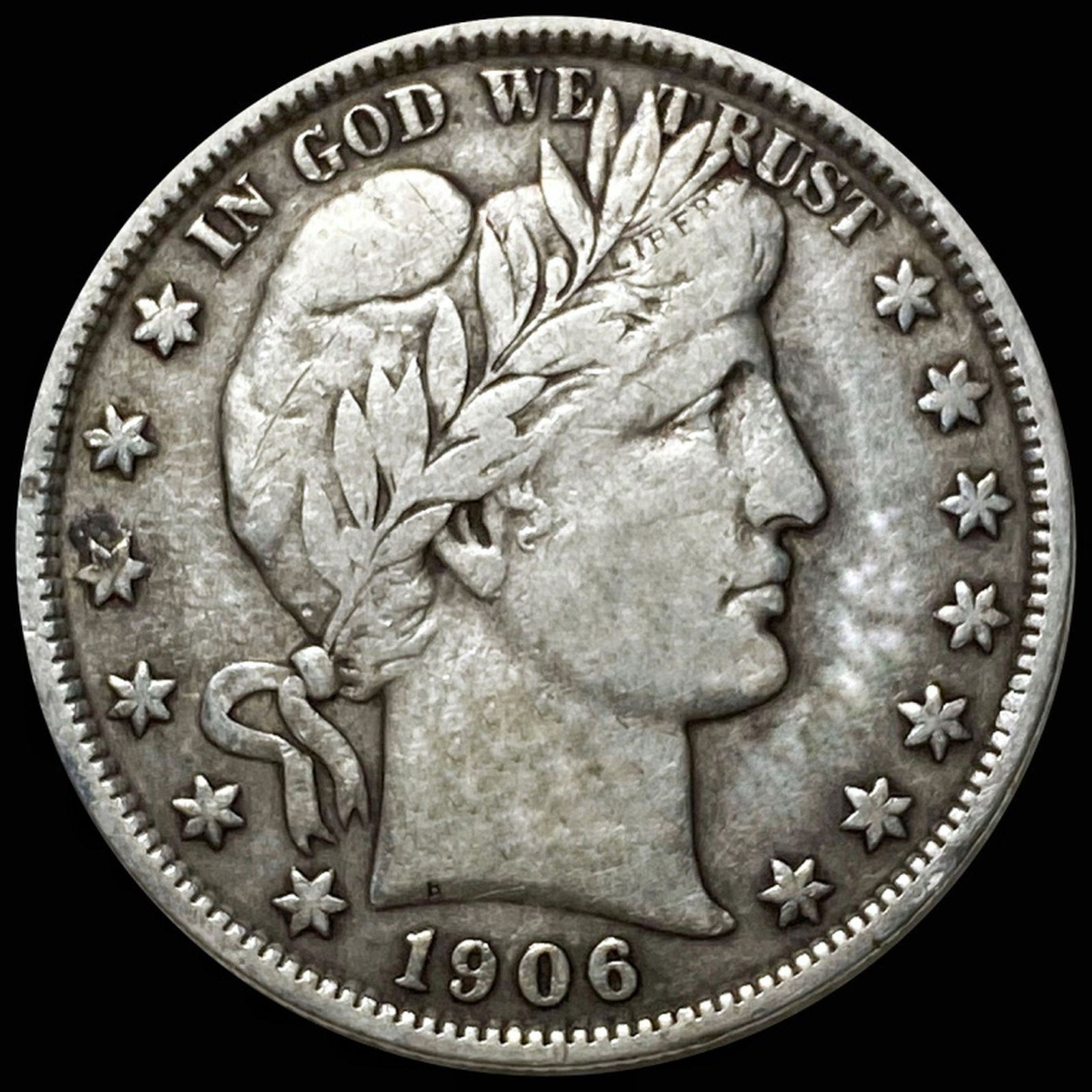 1906 Barber Half Dollar LIGHTLY CIRCULATED (1 of 2)