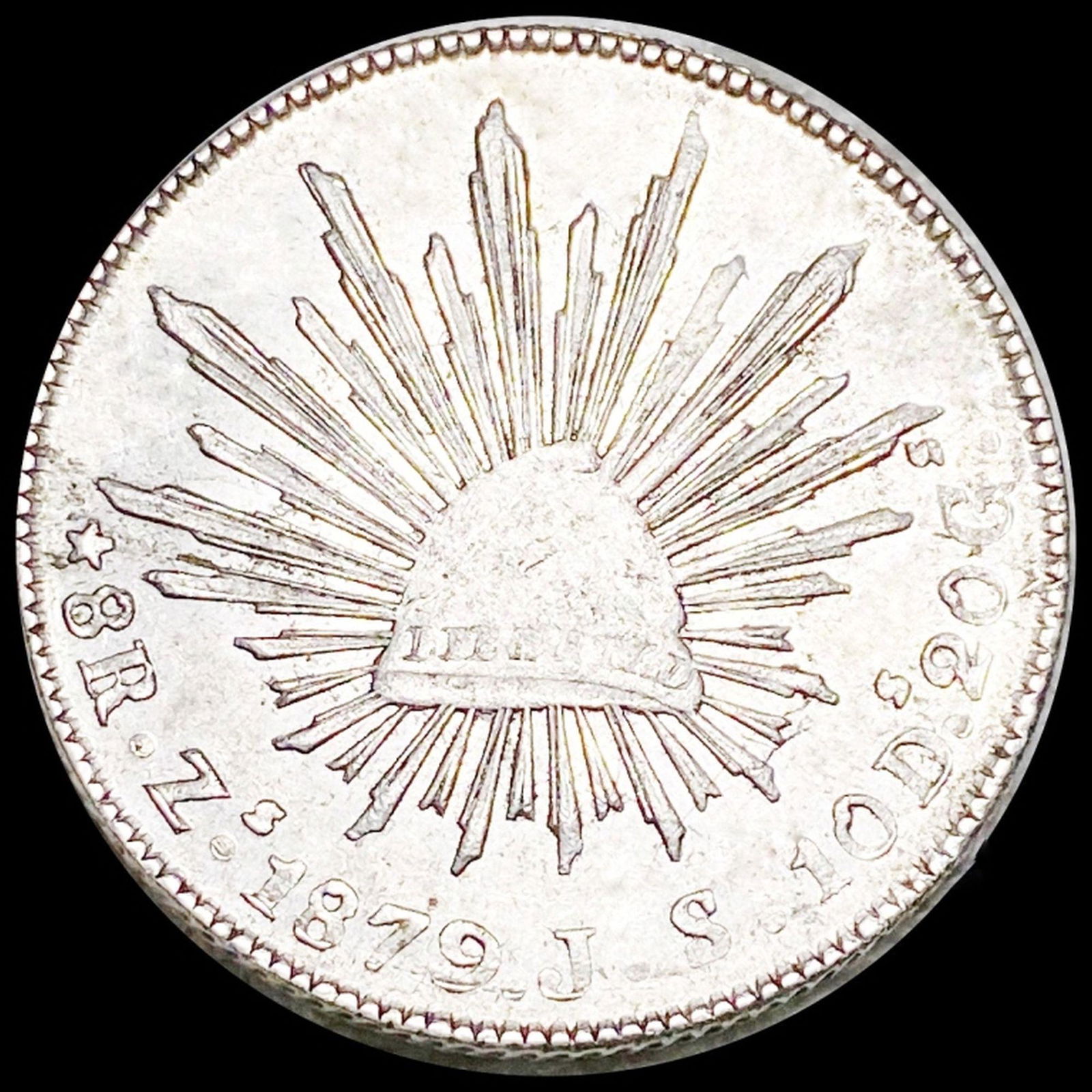 1879 Mexican Silver 8 Reales CLOSELY UNC (1 of 2)