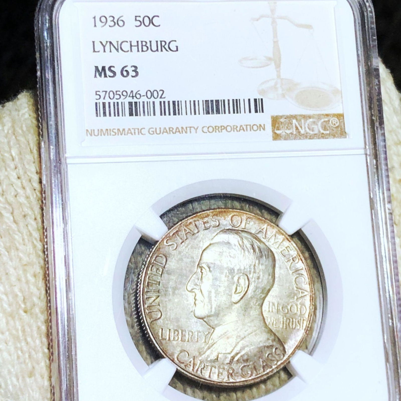 1936 Lynchburg Half Dollar NGC - MS63 (1 of 2)
