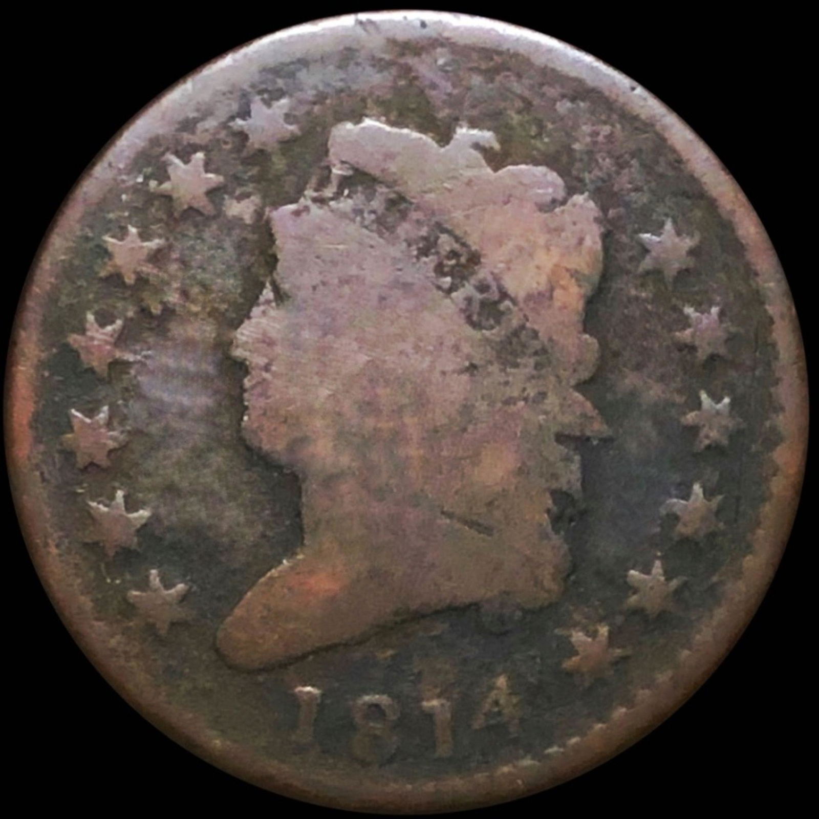 1814 Classic Head Large Cent NICELY CIRCULATED (1 of 2)