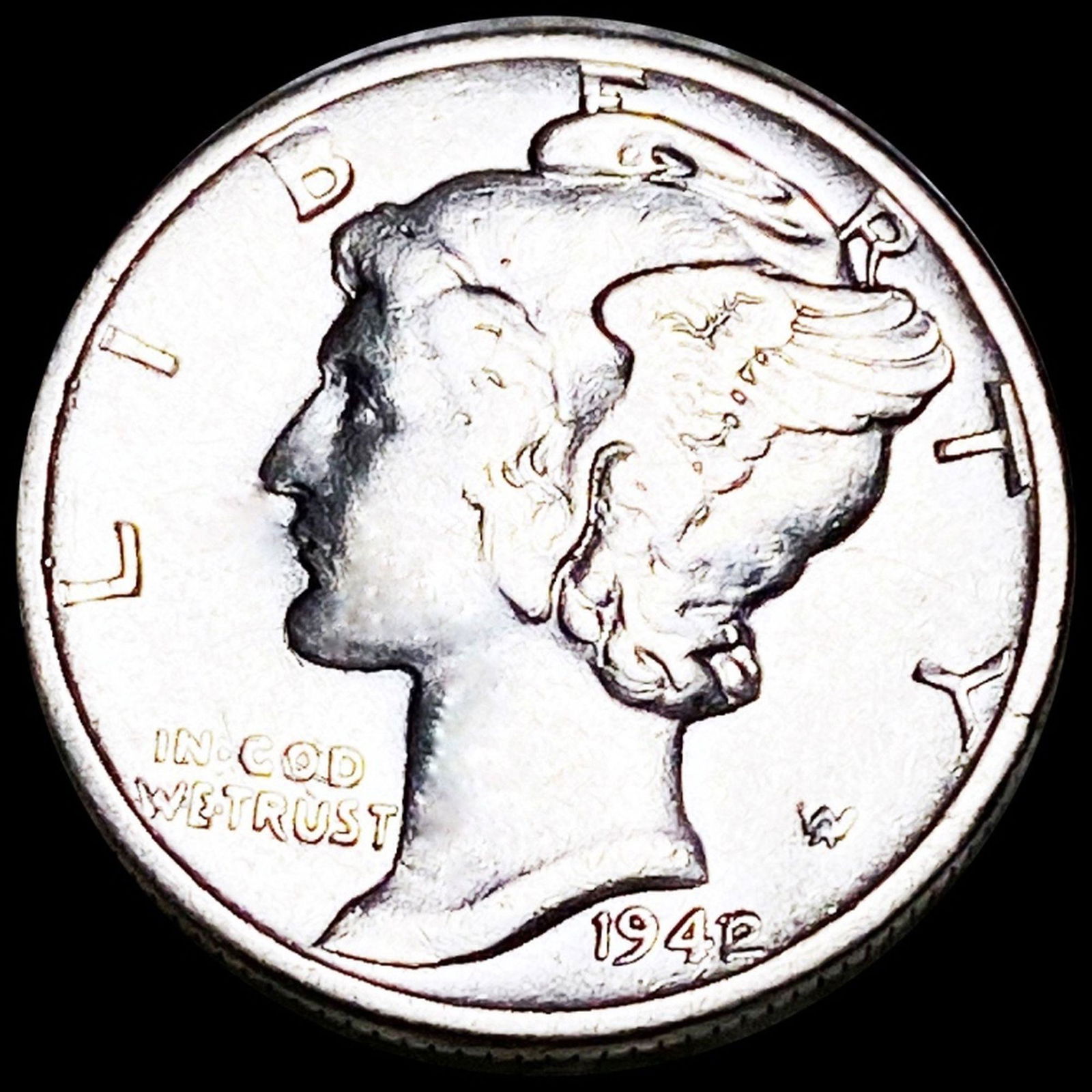 1942/1 Mercury Silver Dime XF (1 of 2)