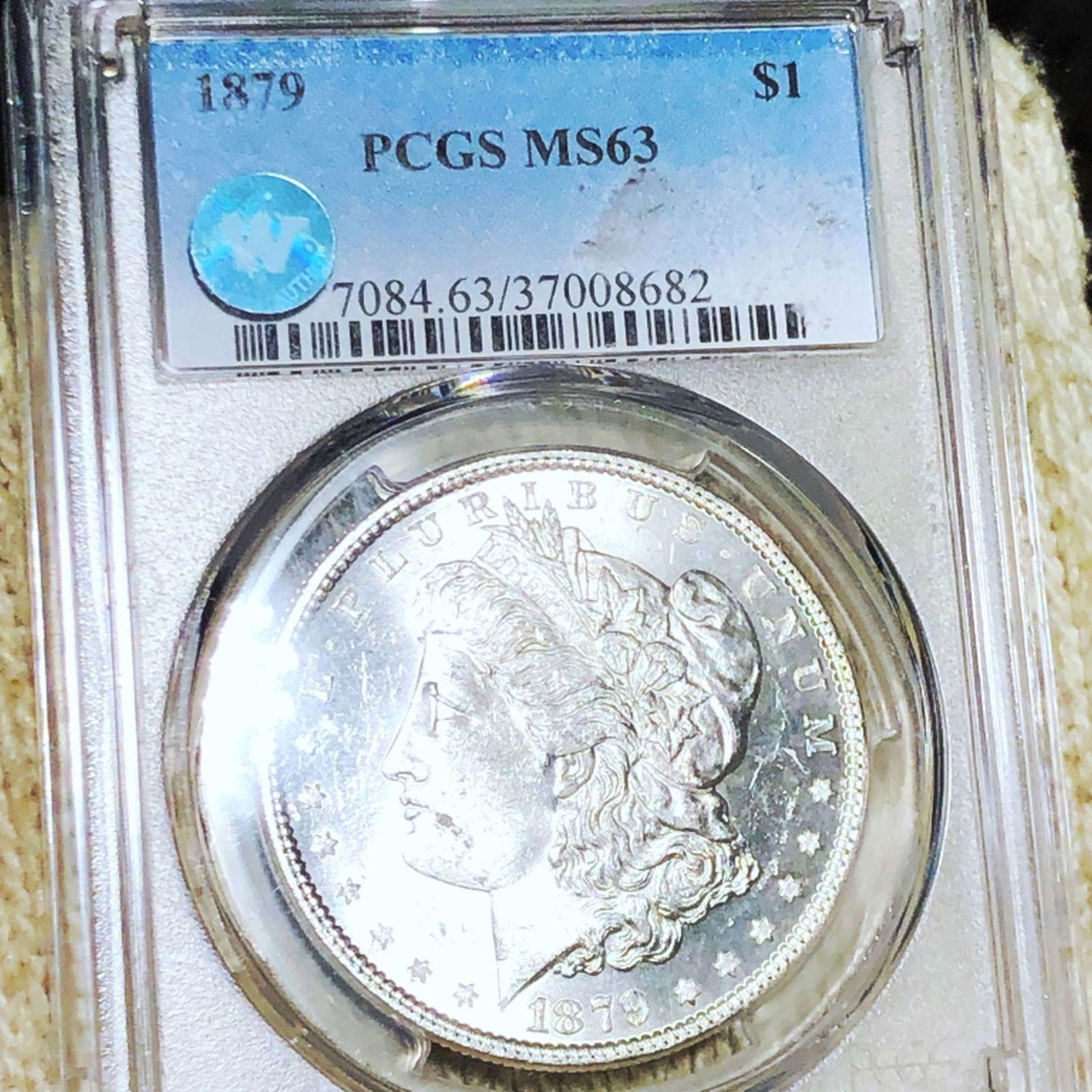 1879 Morgan Silver Dollar PCGS - MS63 W (1 of 2)