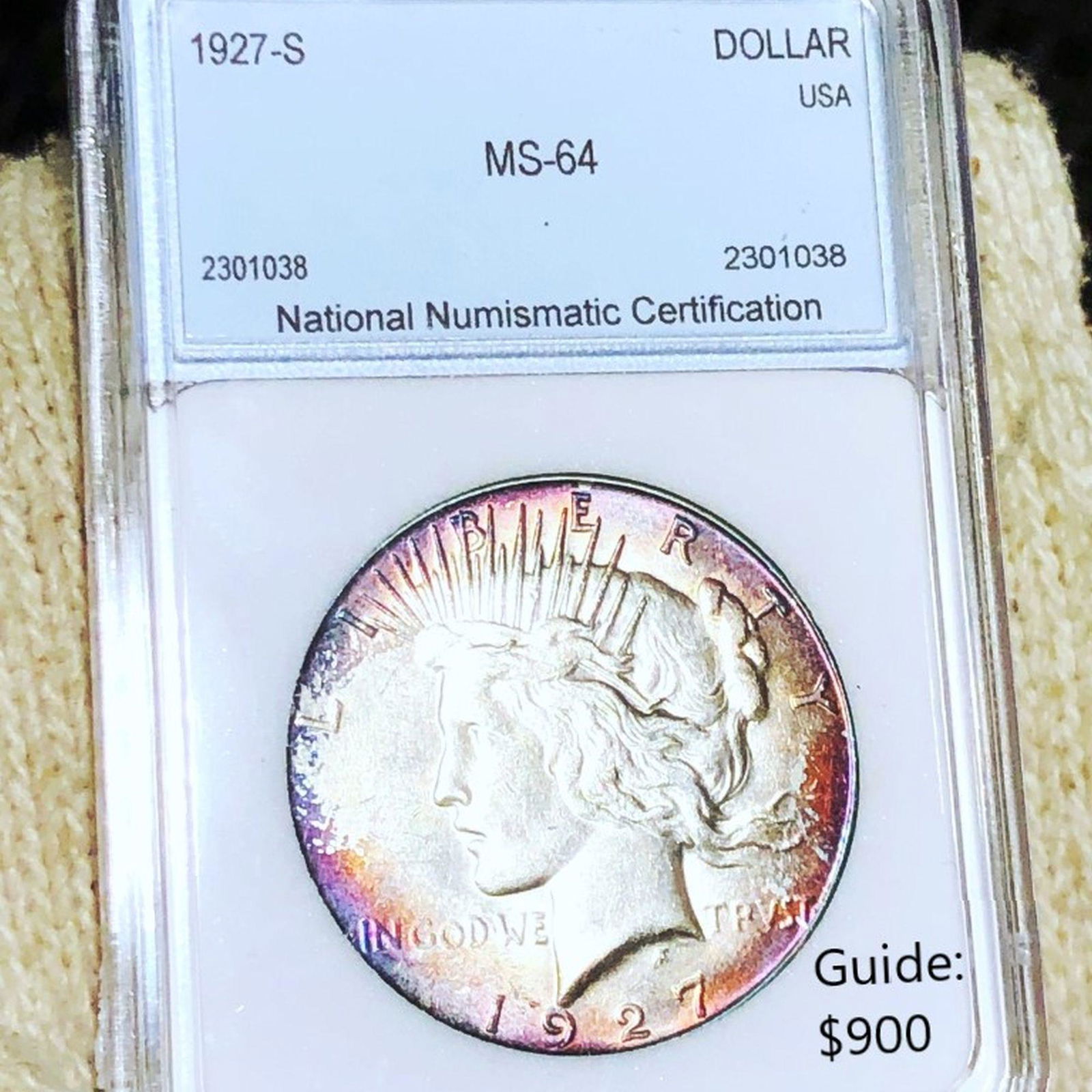 1927-S Silver Peace Dollar NNC - MS64 (1 of 2)