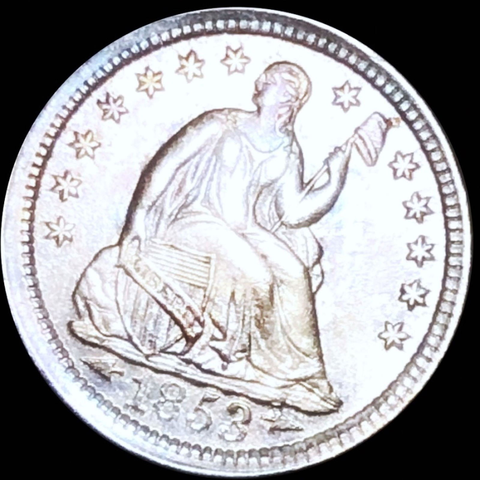 1853 Seated Half Dime UNCIRCULATED (1 of 2)