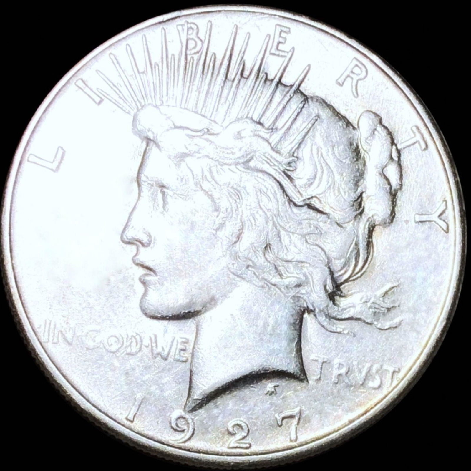 1927-S Silver Peace Dollar NEARLY UNCIRCULATED (1 of 2)
