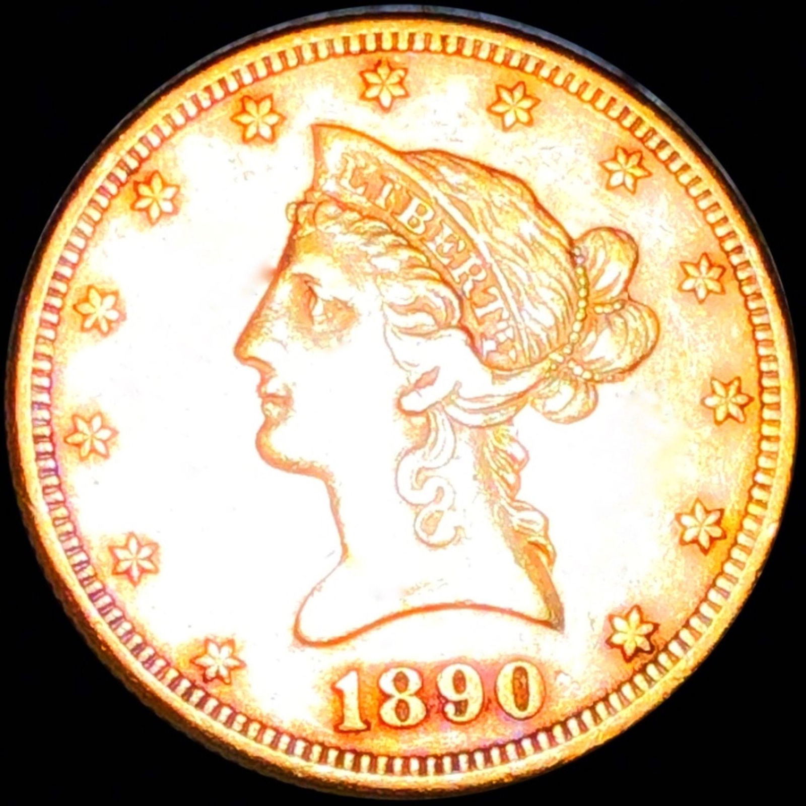1890-CC $10 Gold Eagle UNCIRCULATED (1 of 2)