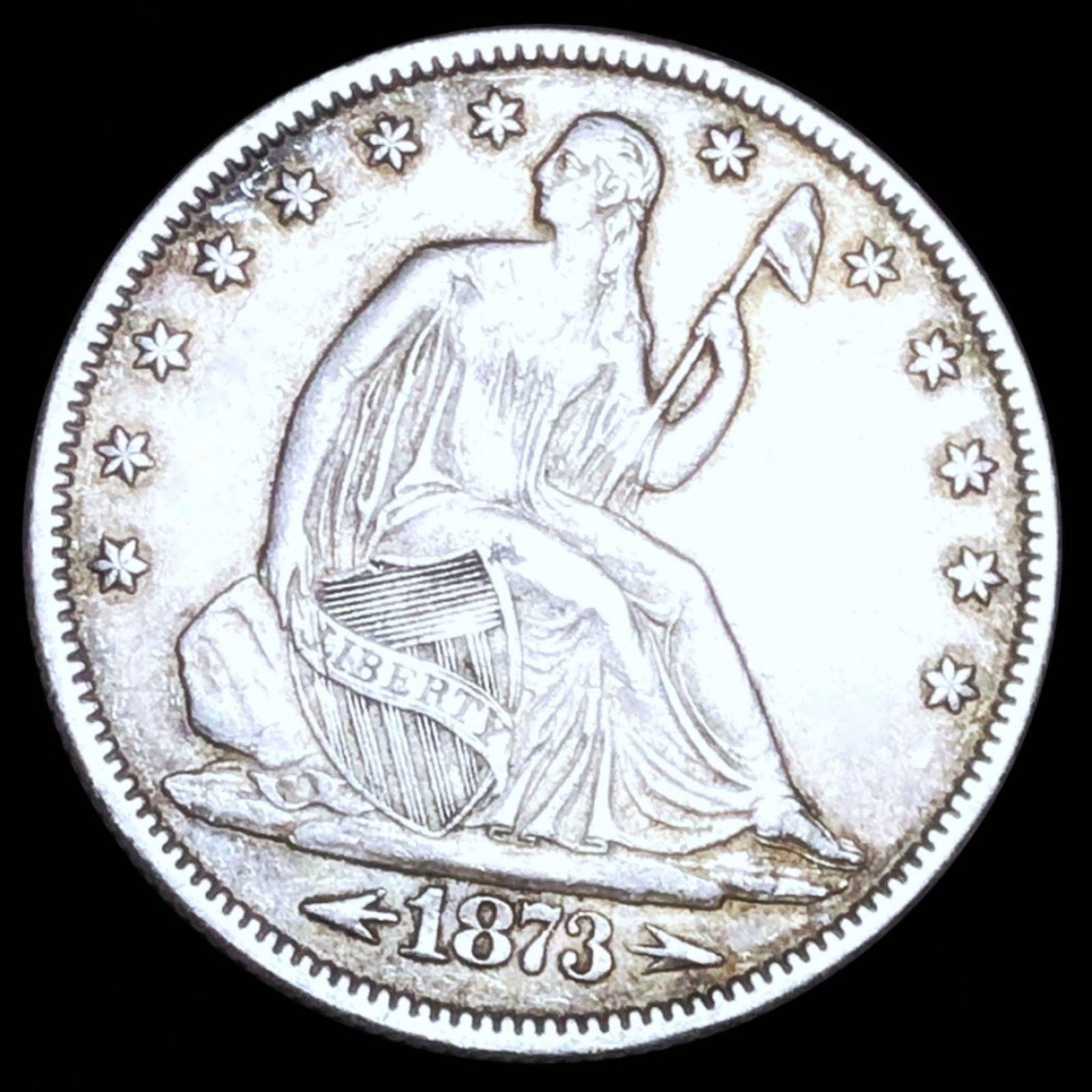 1873 Seated Half Dollar UNCIRCULATED (1 of 2)