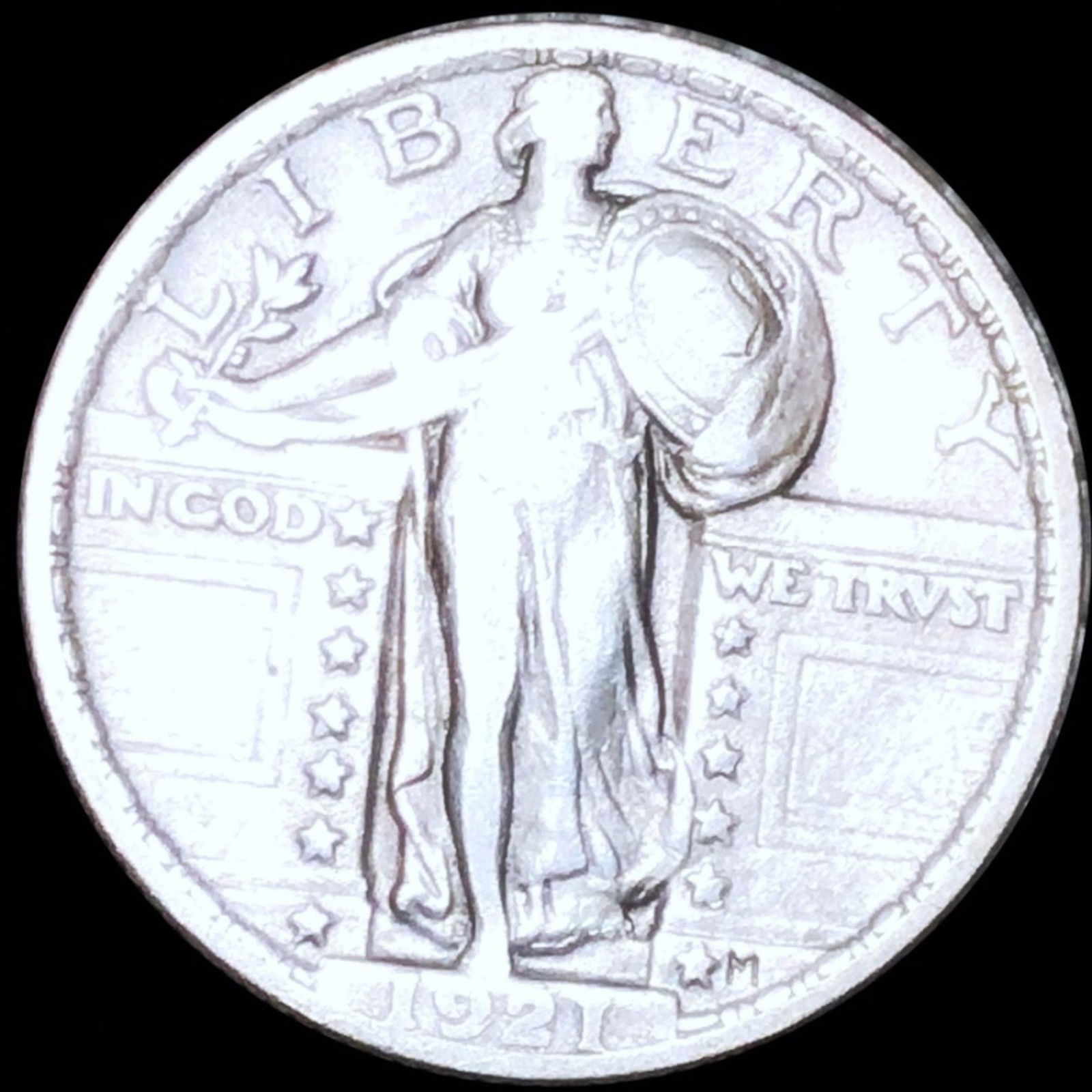 1921 Standing Liberty Quarter LIGHTLY CIRCULATED (1 of 2)