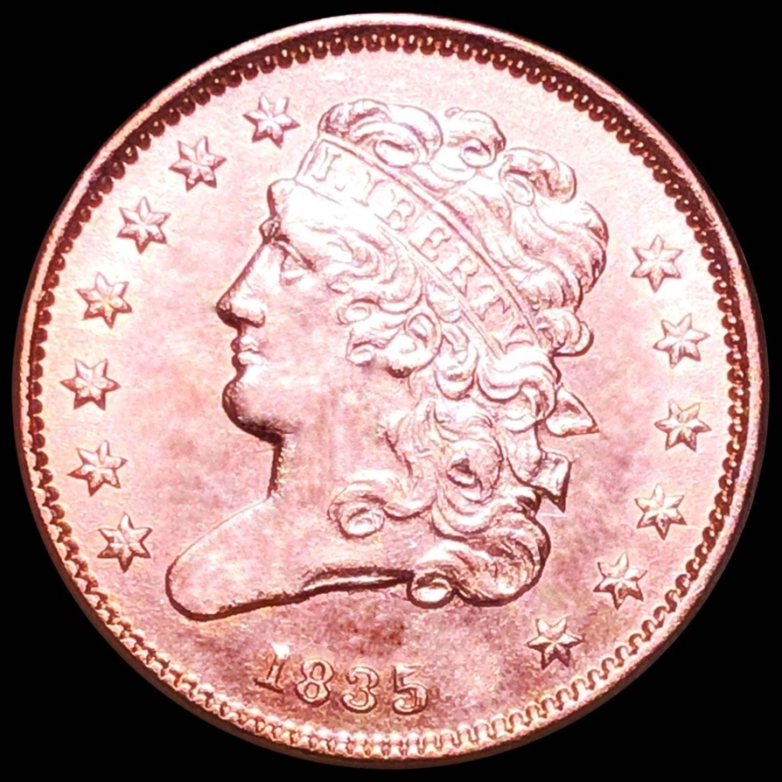 1835 Classic Head Half Cent UNCIRCULATED RED (1 of 2)