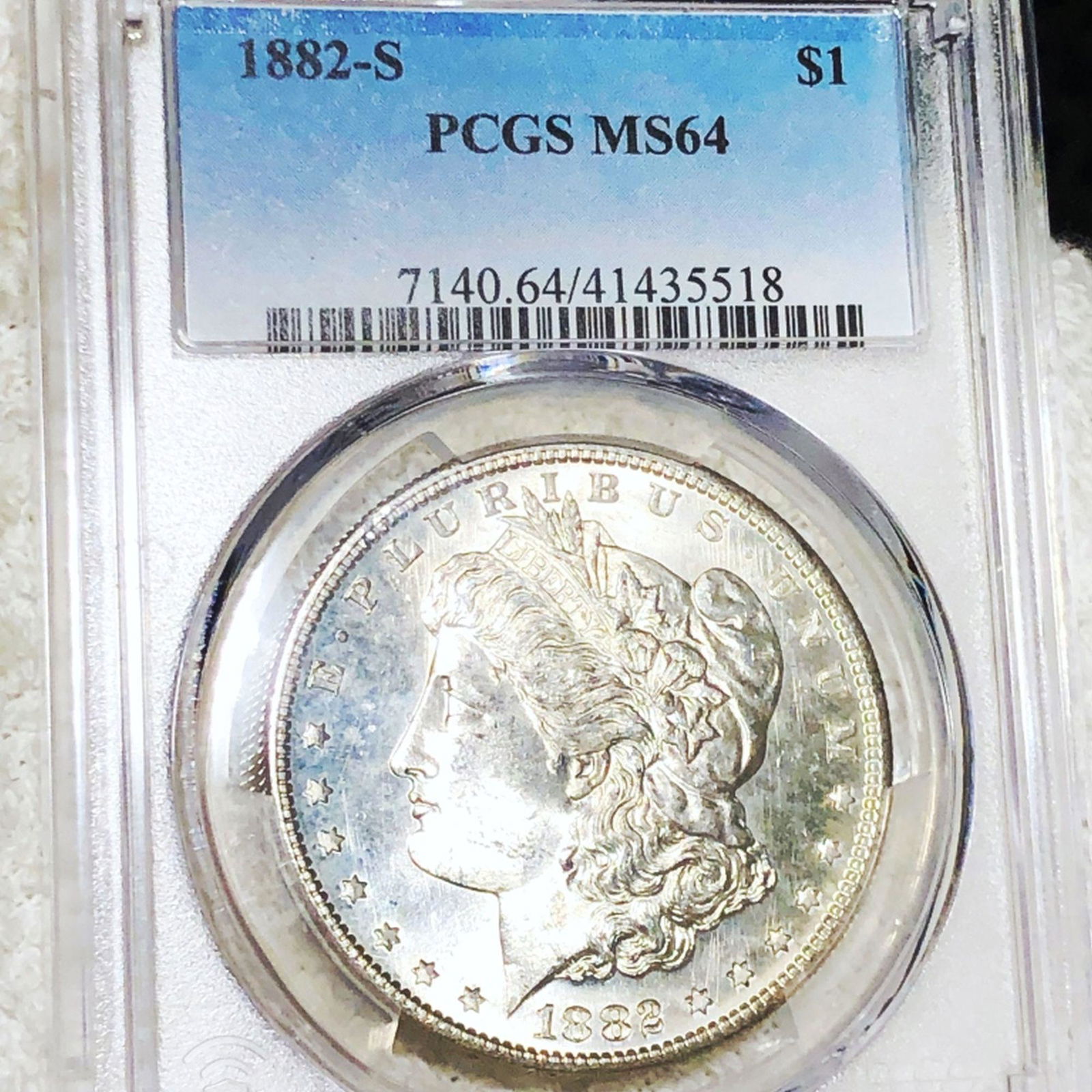 1882-S Morgan Silver Dollar PCGS - MS64 (1 of 2)