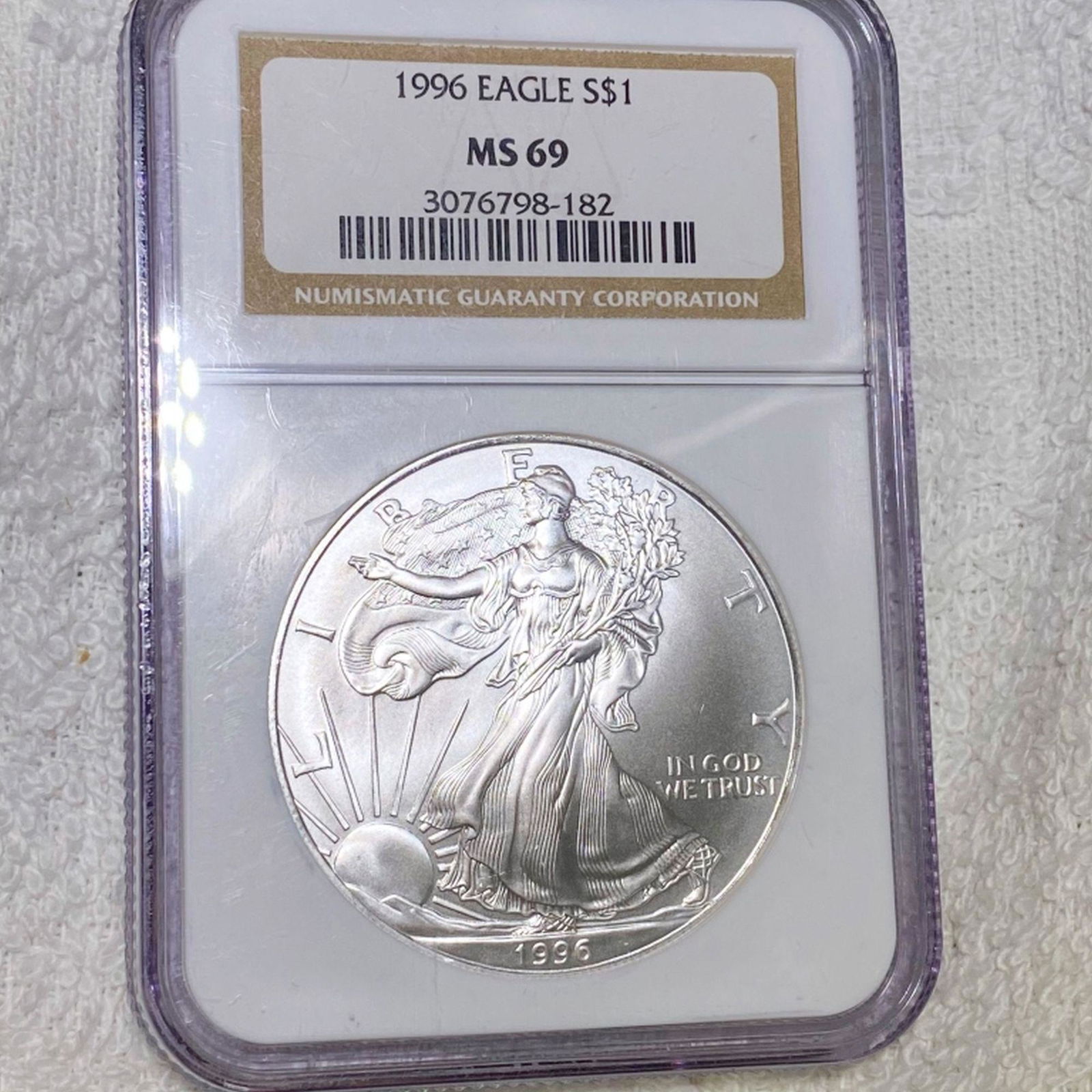 1996 American Silver Eagle NGC - MS69 (1 of 2)