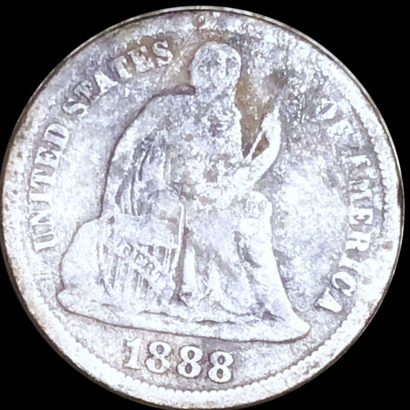 1888 Seated Liberty Dime NICELY CIRCULATED (1 of 2)