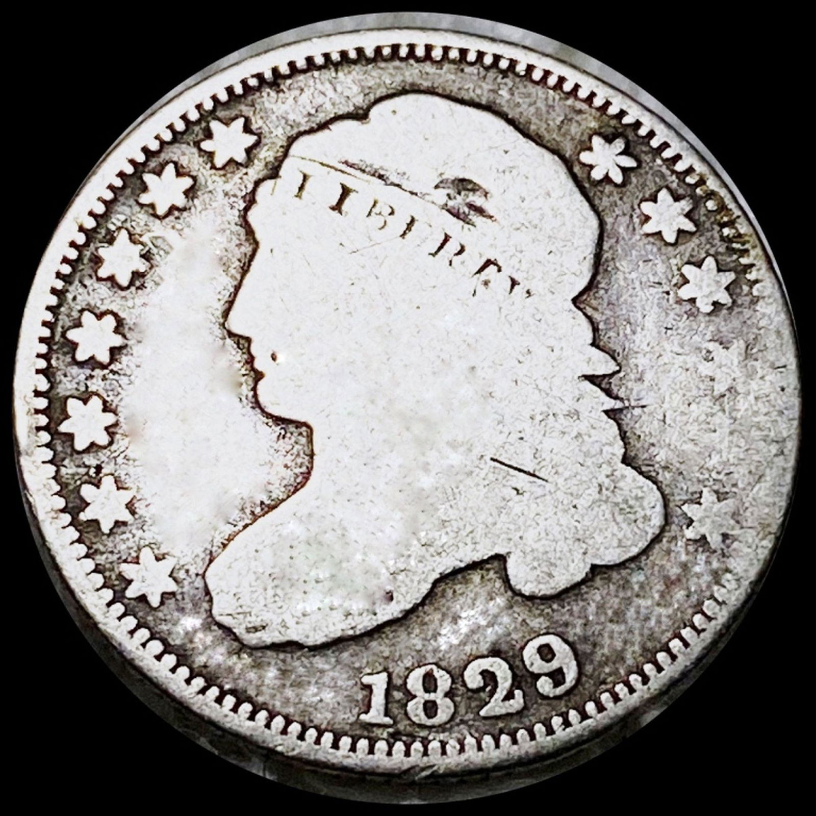 1829 Capped Bust Dime NICELY CIRCULATED (1 of 2)