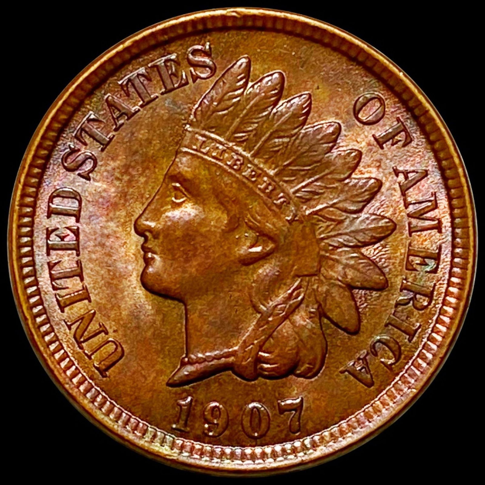 1907 Indian Head Penny UNCIRCULATED (1 of 2)