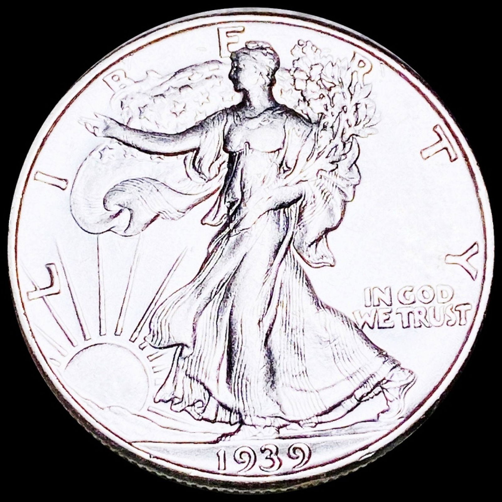 1939 Walking Half Dollar NEARLY UNCIRCULATED (1 of 2)