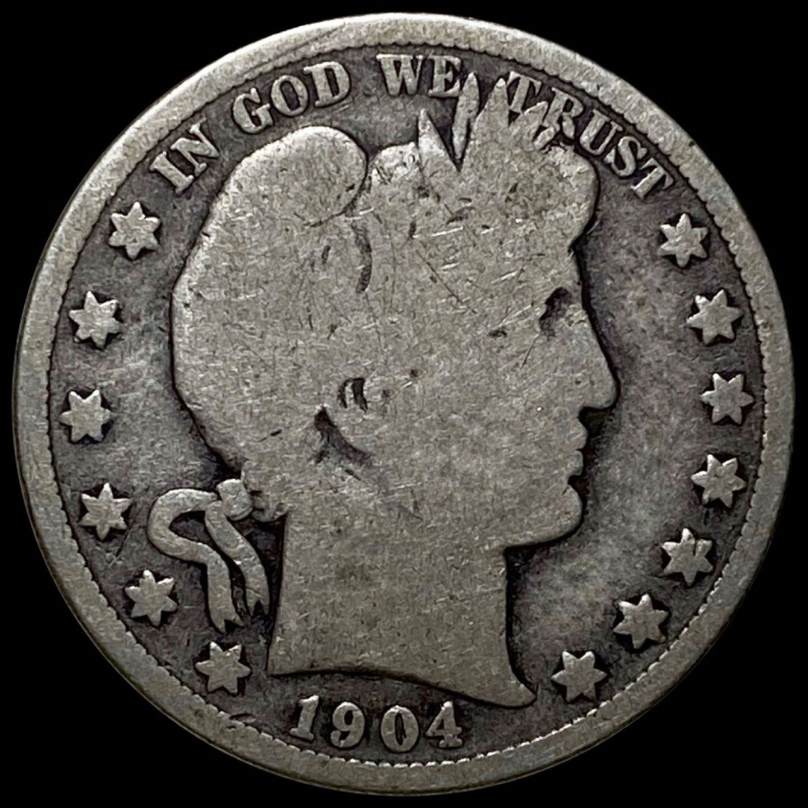 1904 Barber Half Dollar NICELY CIRCULATED (1 of 2)