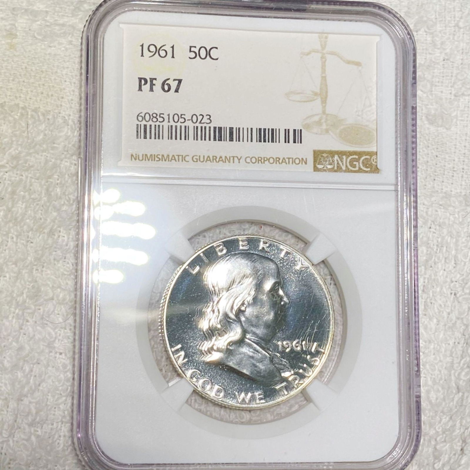 1961 FranklIn Half Dollar NGC - PF67 (1 of 2)