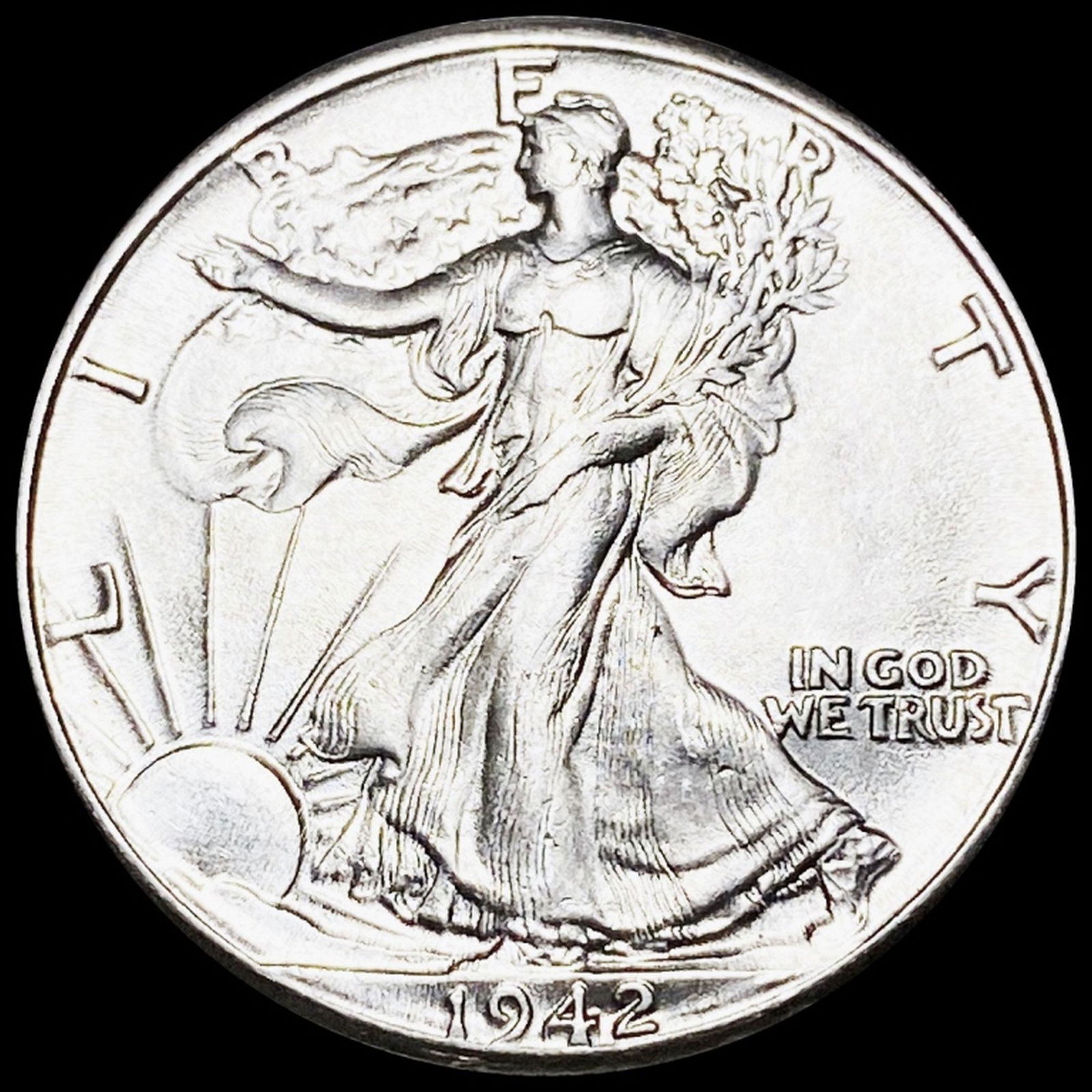 1942 Walking Half Dollar CLOSELY UNCIRCULATED (1 of 2)