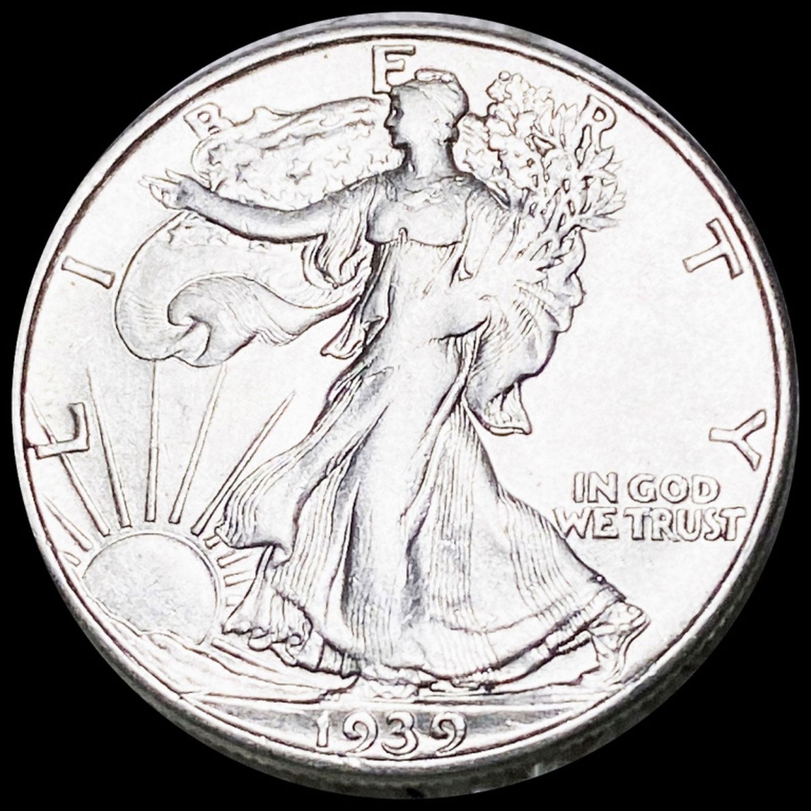 1939-D Walking Half Dollar NEARLY UNCIRCULATED (1 of 2)