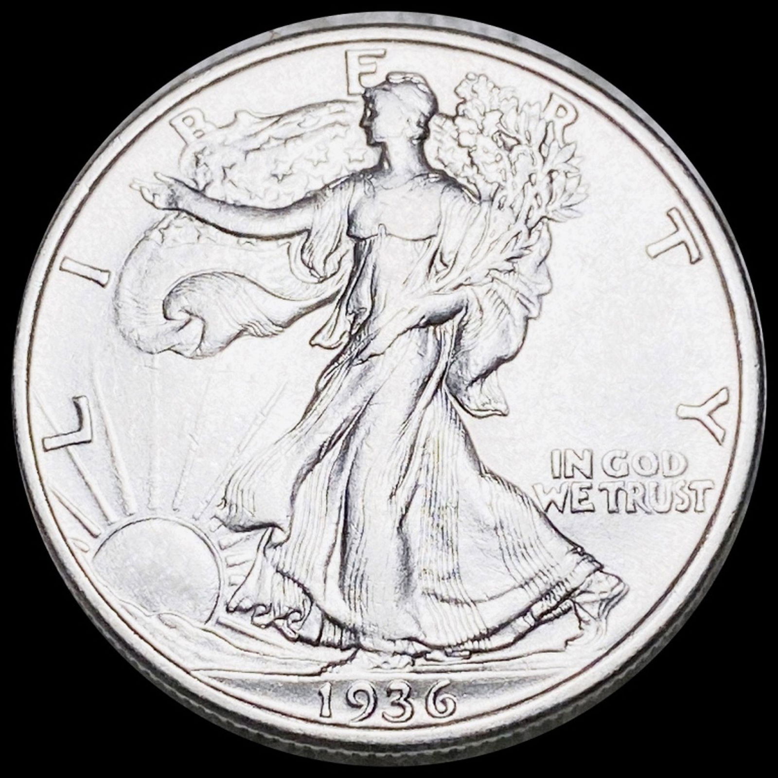 1936 Walking Half Dollar NEARLY UNCIRCULATED (1 of 2)
