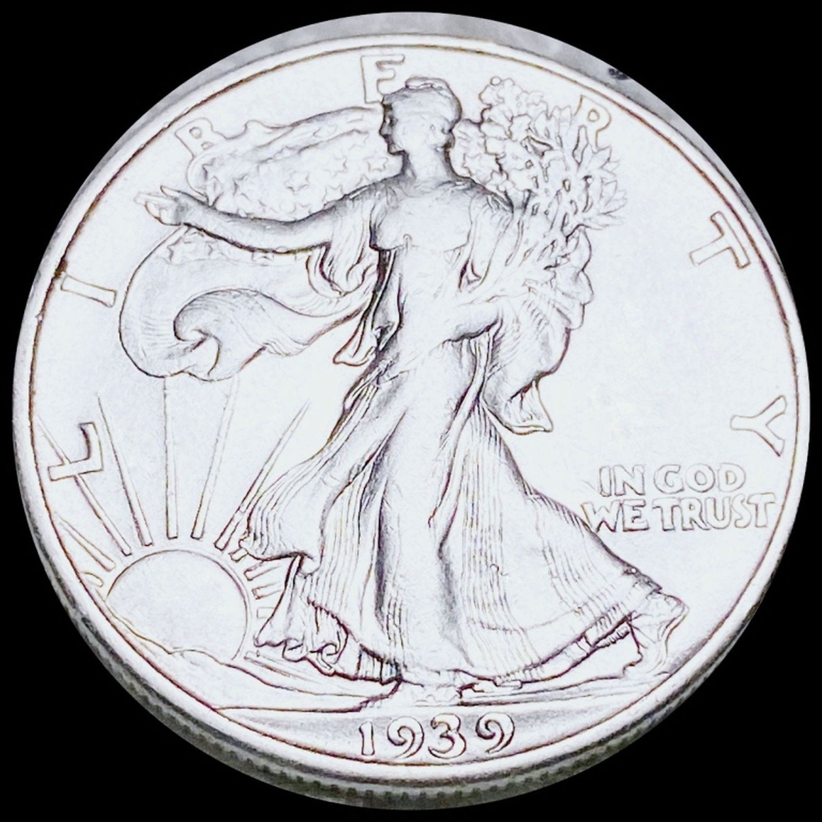1939-D Walking Half Dollar NEARLY UNCIRCULATED (1 of 2)