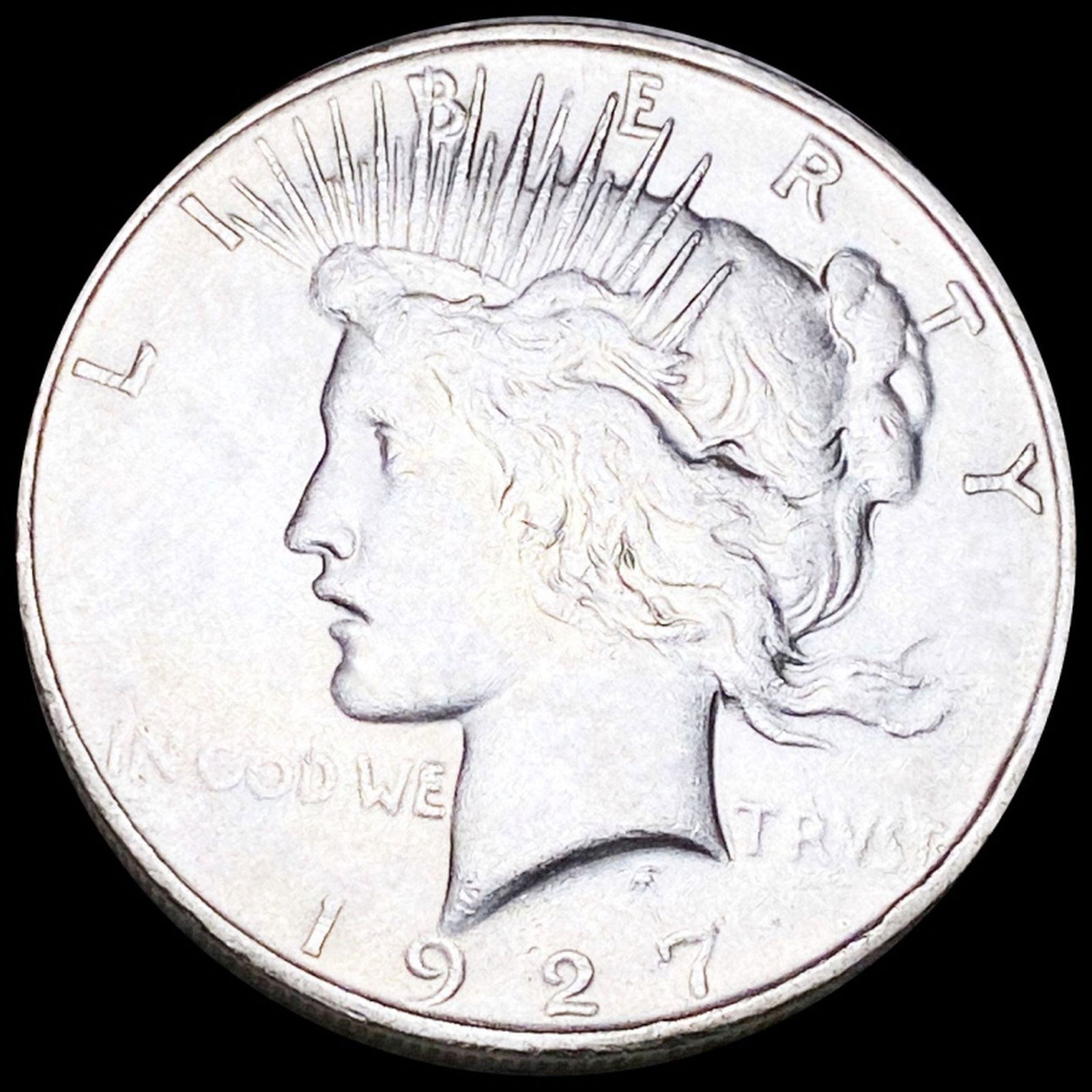1927-D Silver Peace Dollar NEARLY UNCIRCULATED (1 of 2)