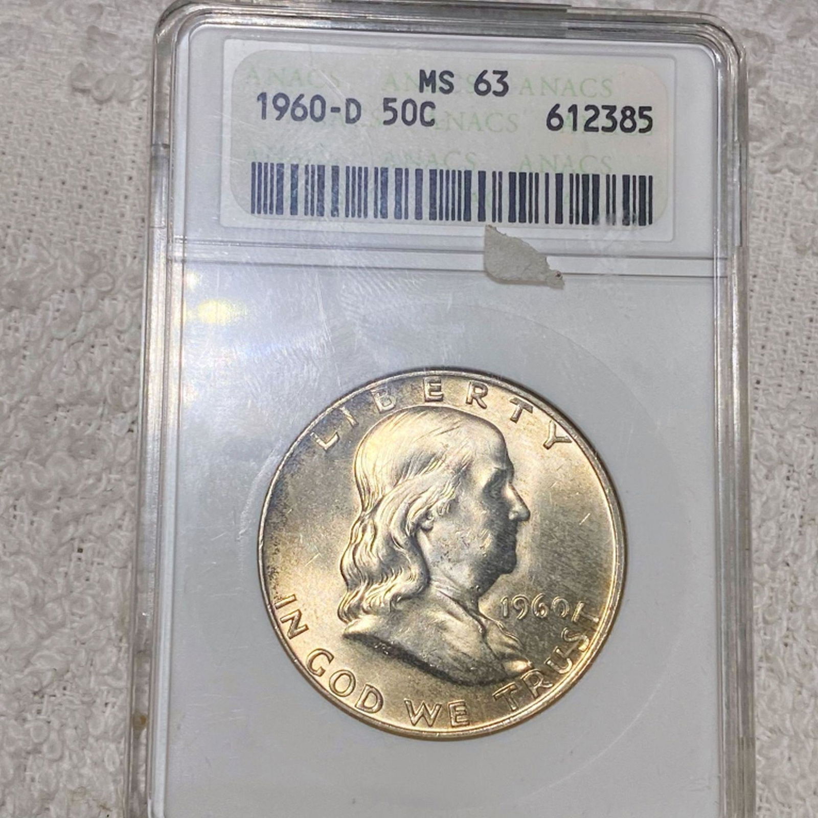 1960-D Franklin Half Dollar ANACS - MS63 (1 of 2)