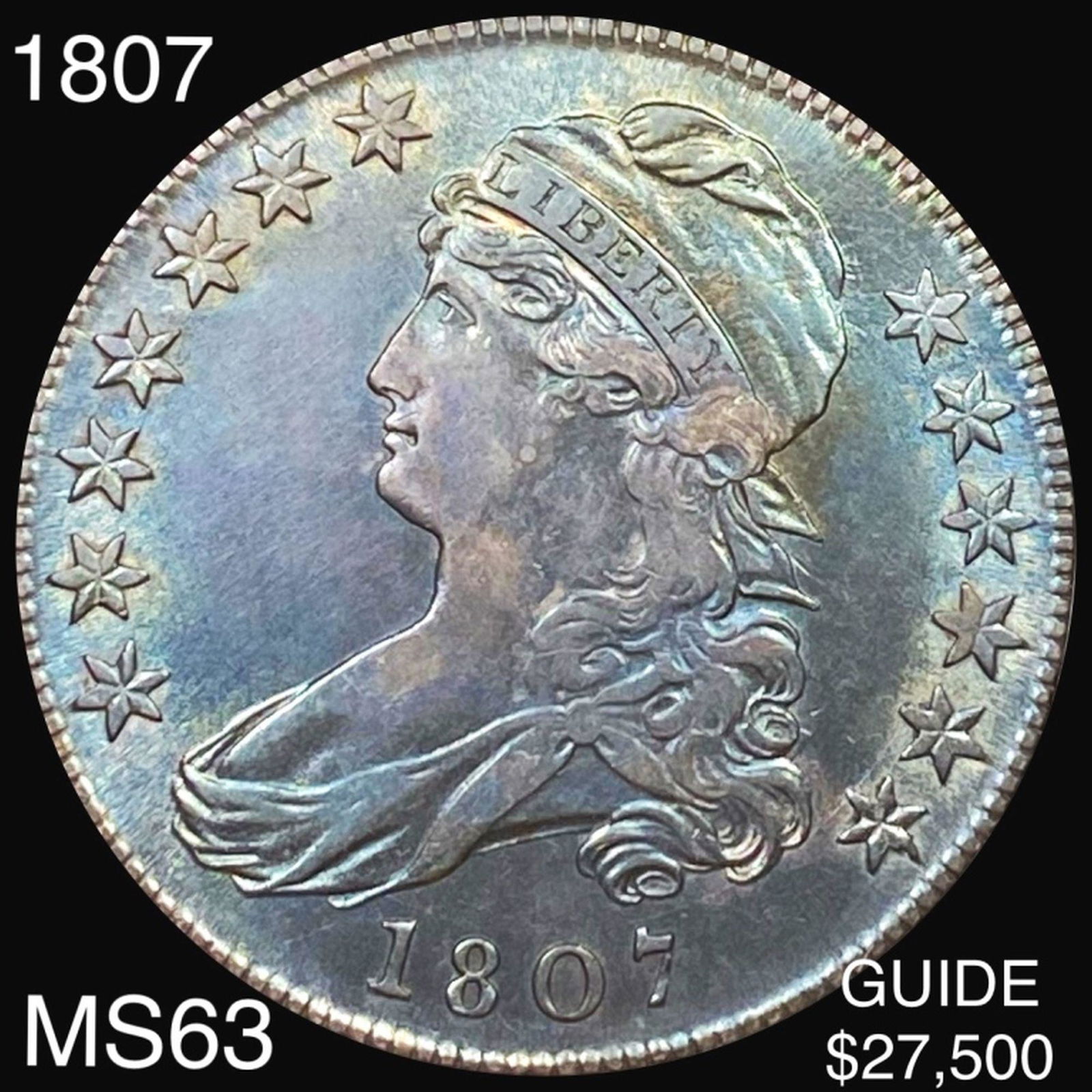 1807 Capped Bust Half Dollar CHOICE BU (1 of 2)