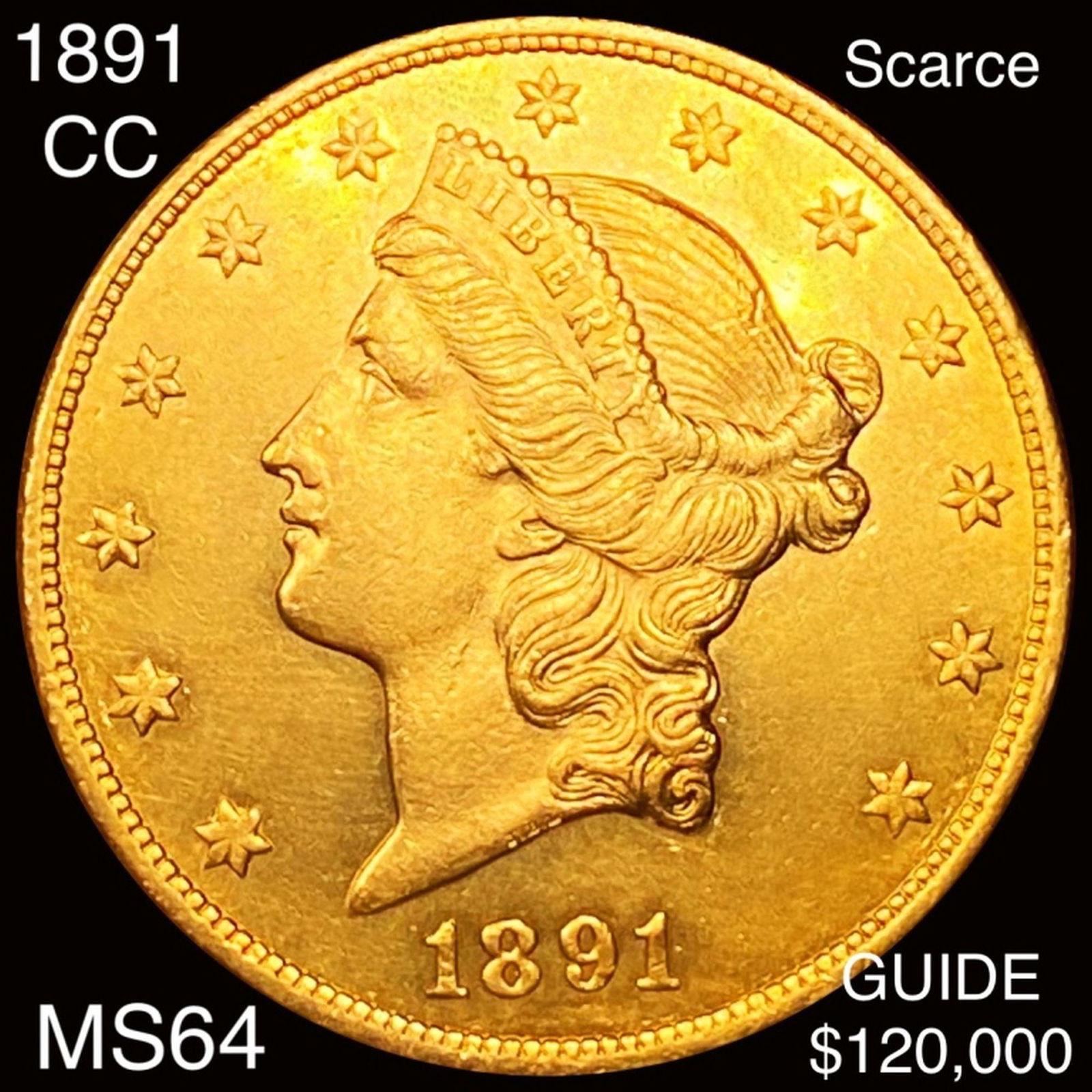 1891-CC $20 Gold Double Eagle CHOICE BU (1 of 2)