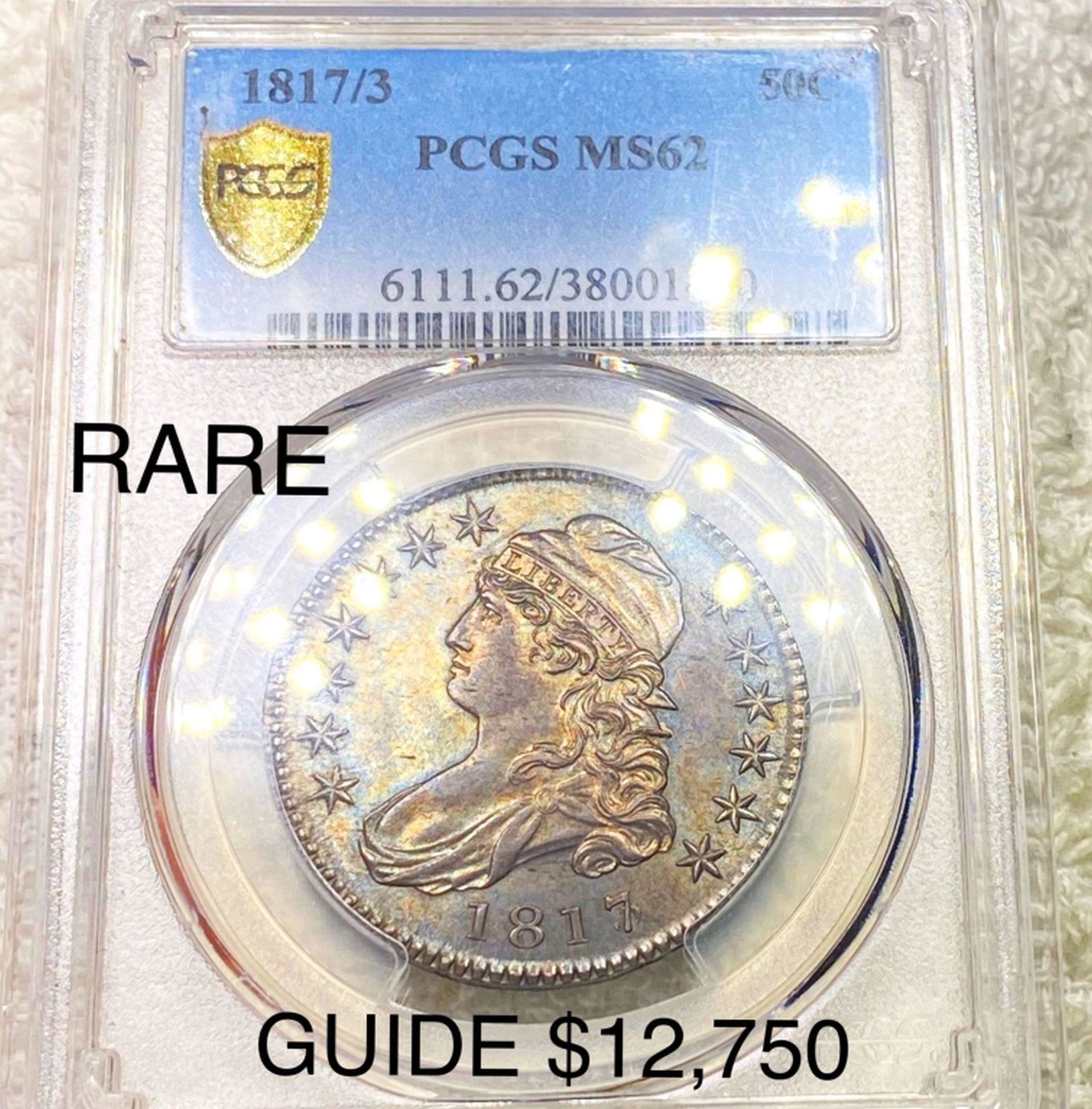 1817/3 Capped Bust Half Dollar PCGS - MS62 (1 of 2)