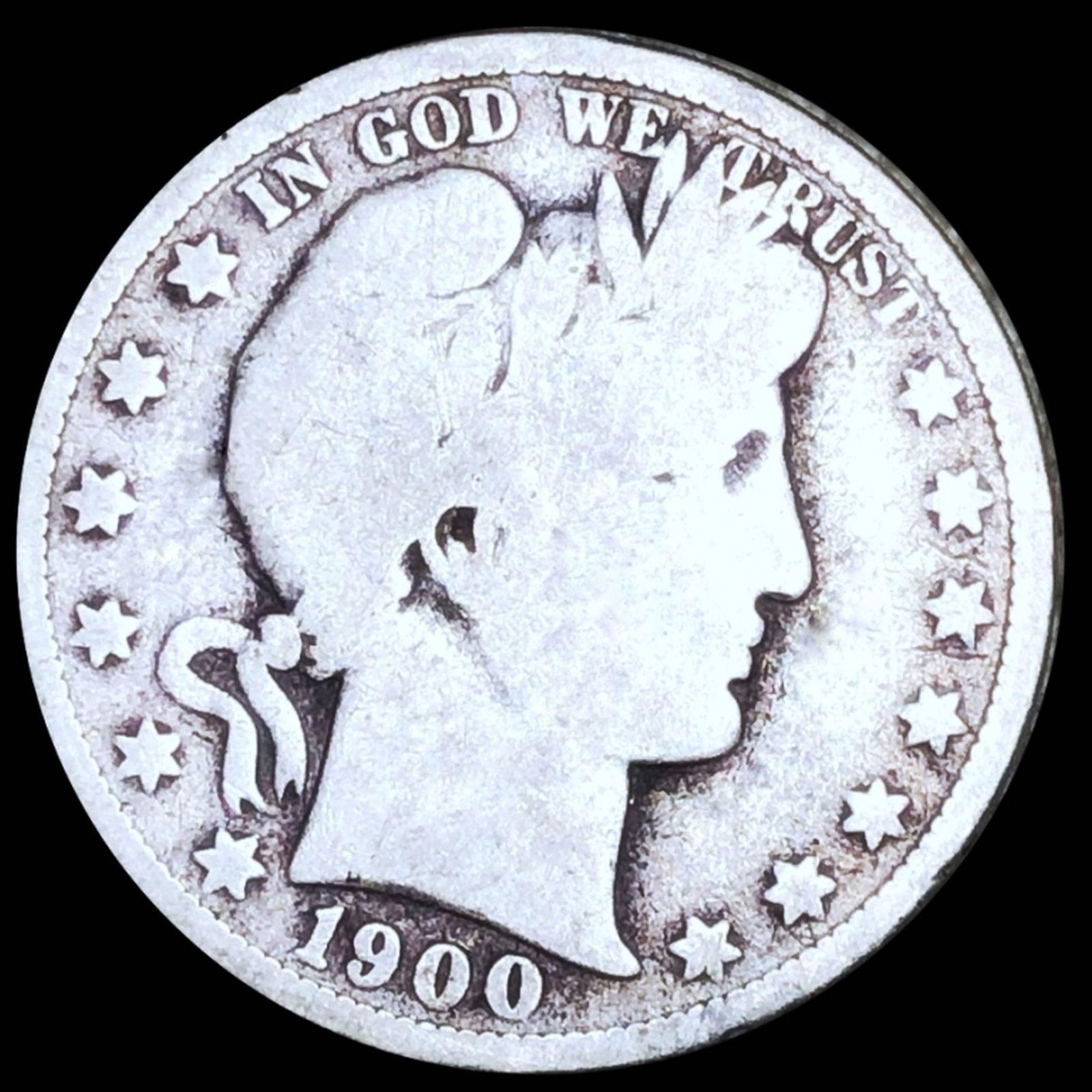 1900 Barber Half Dollar NICELY CIRCULATED (1 of 2)