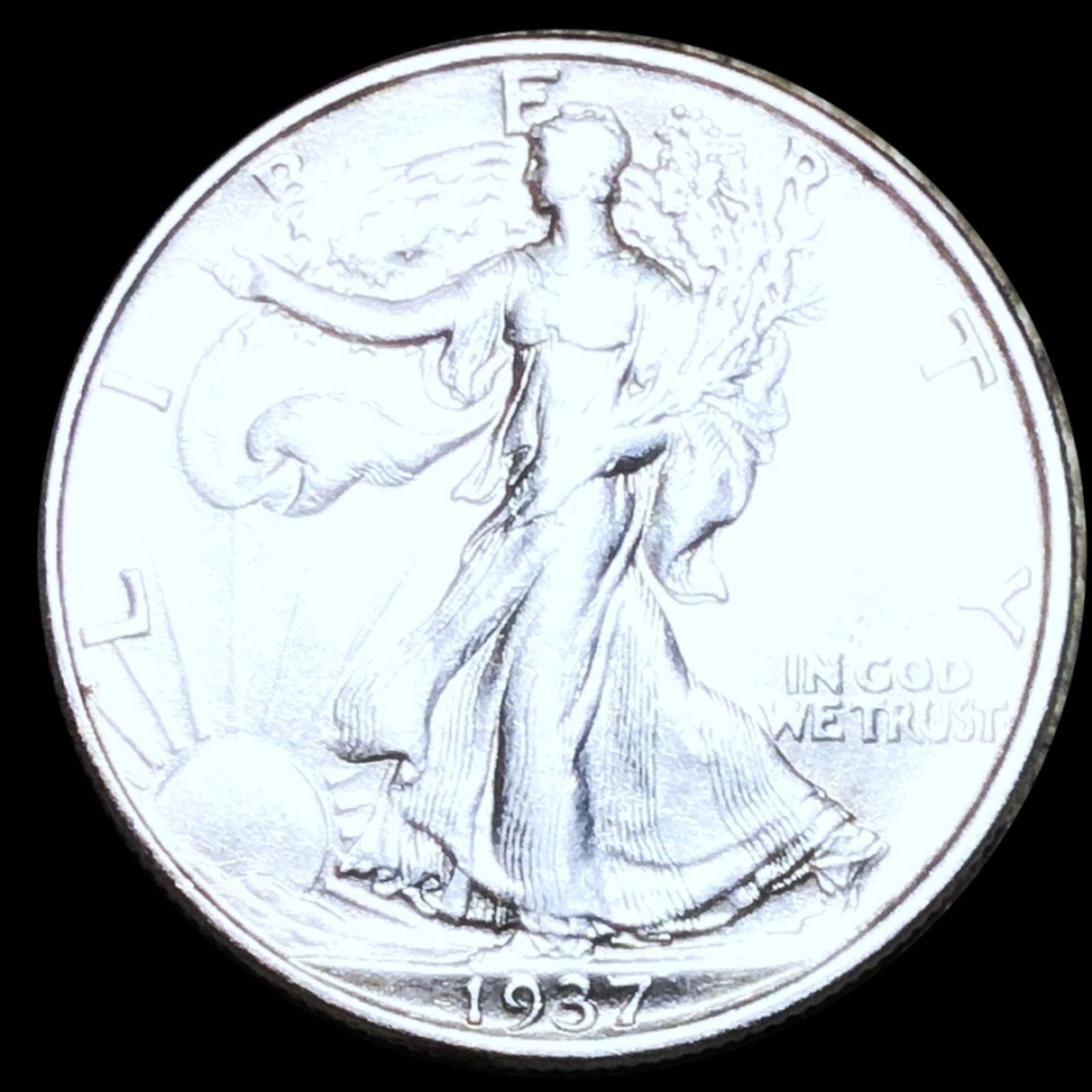 1937 Walking Half Dollar CLOSELY UNCIRCULATED (1 of 2)