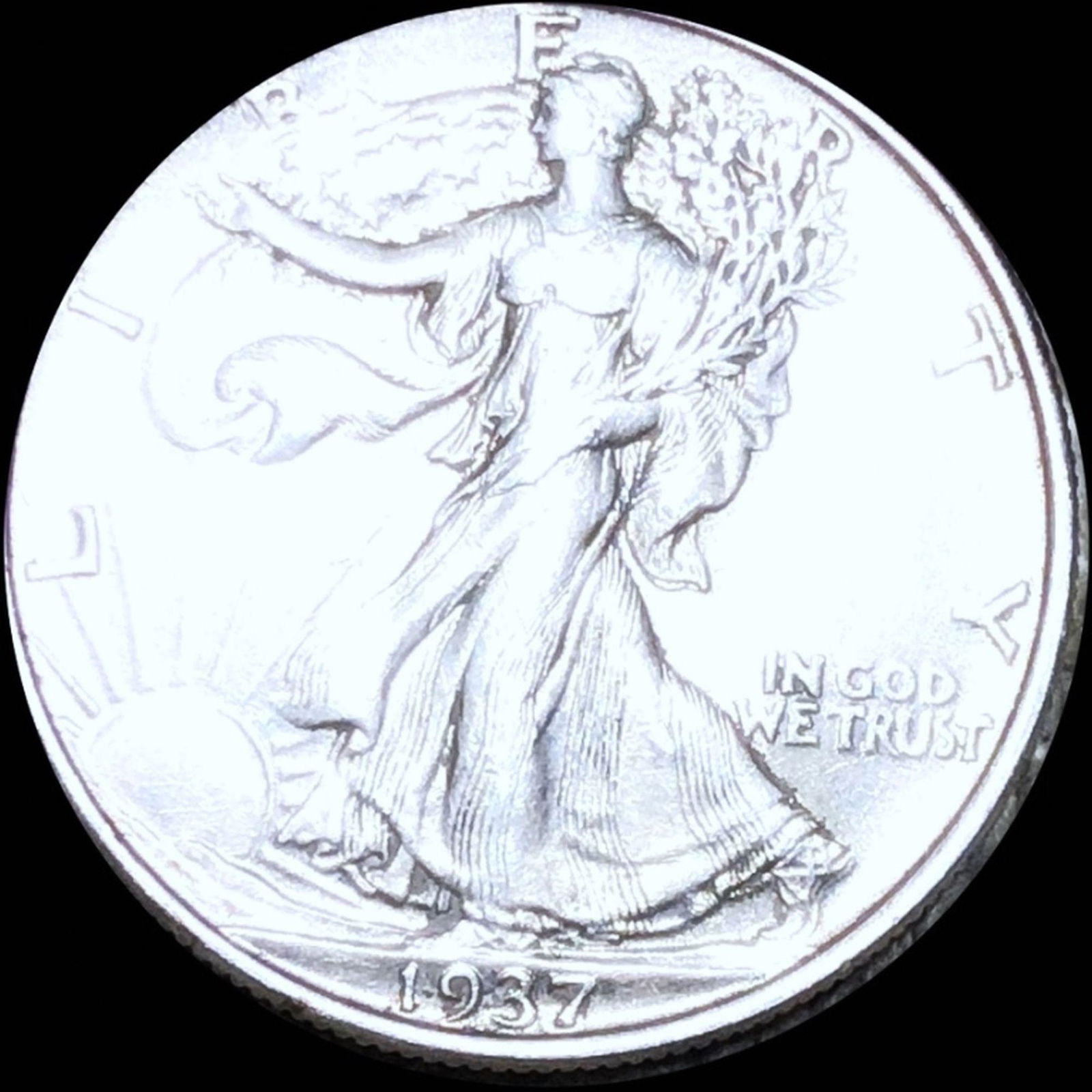 1937 Walking Half Dollar LIGHTLY CIRCULATED (1 of 2)