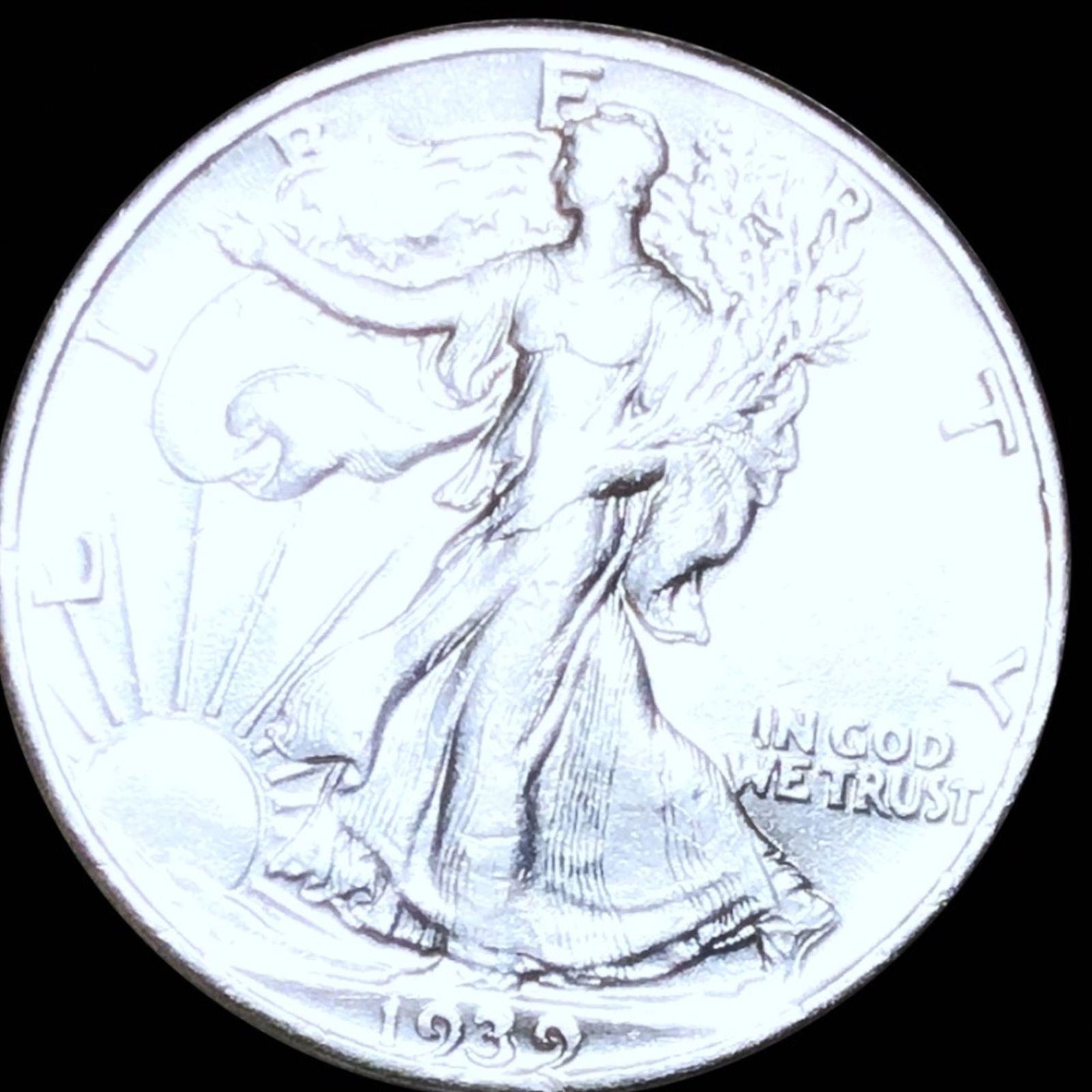 1939 Walking Half Dollar LIGHTLY CIRCULATED (1 of 2)