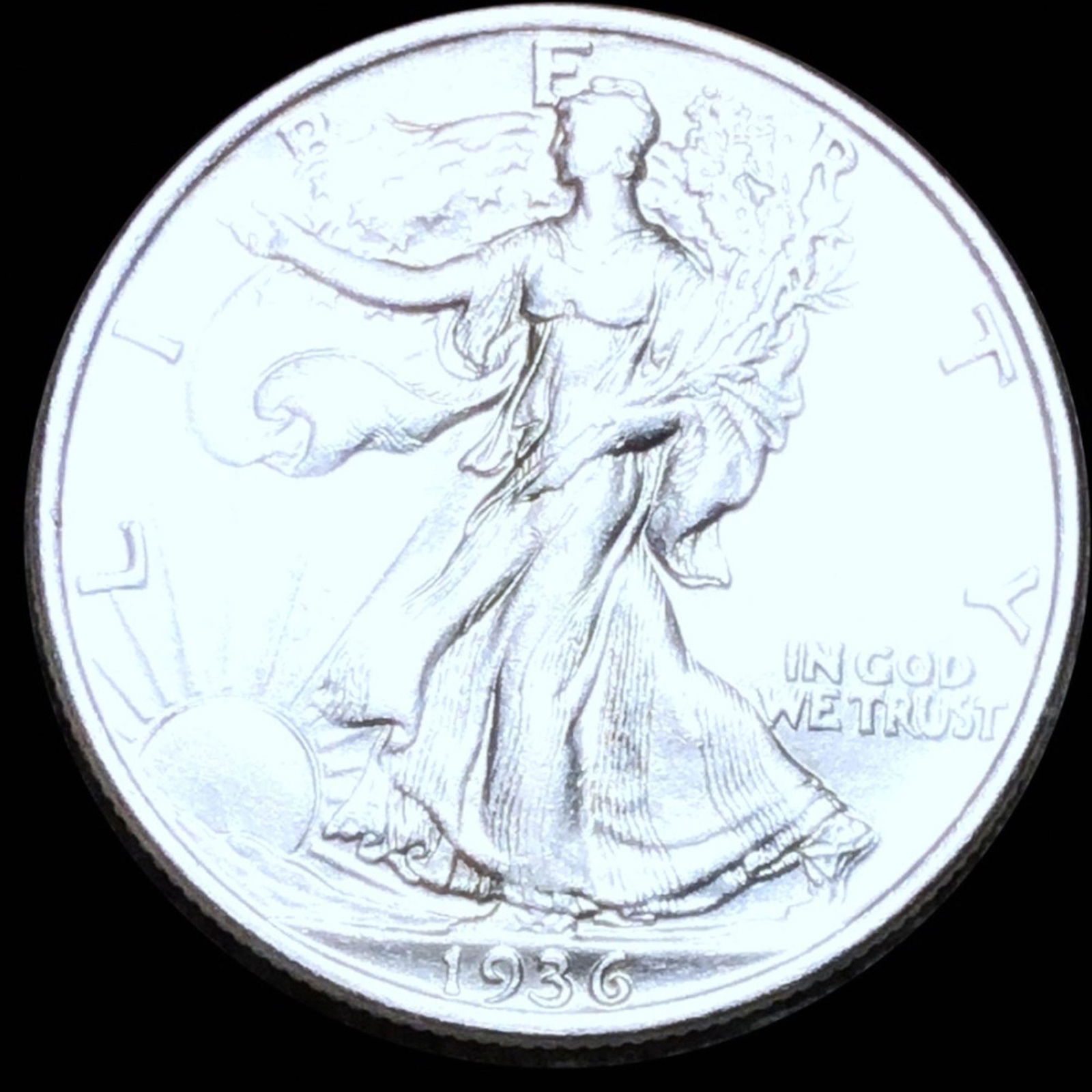 1936 Walking Half Dollar LIGHTLY CIRCULATED (1 of 2)