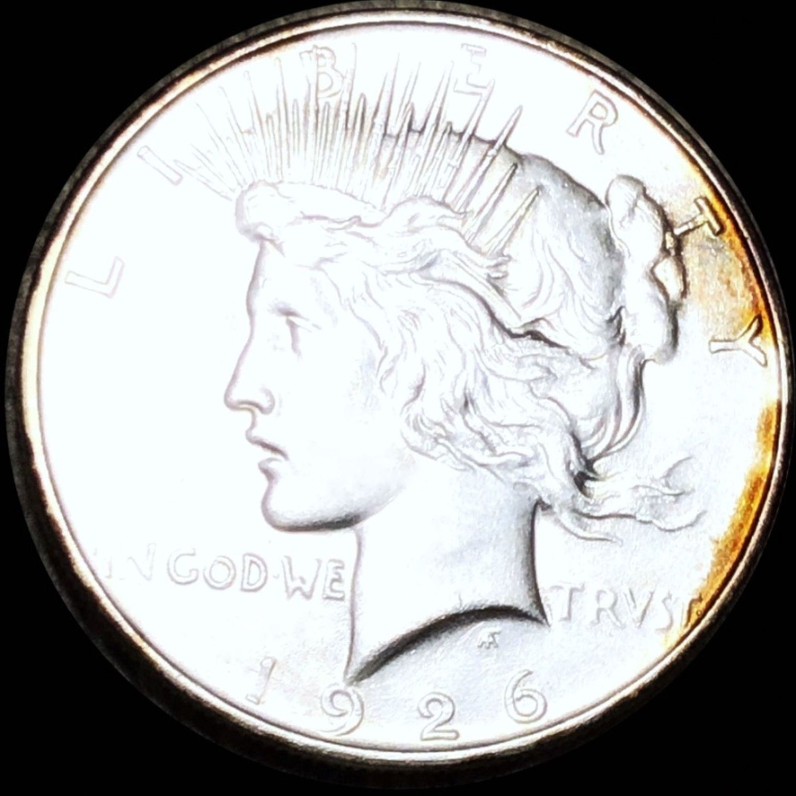 1926-D Silver Peace Dollar NEARLY UNCIRCULATED (1 of 2)