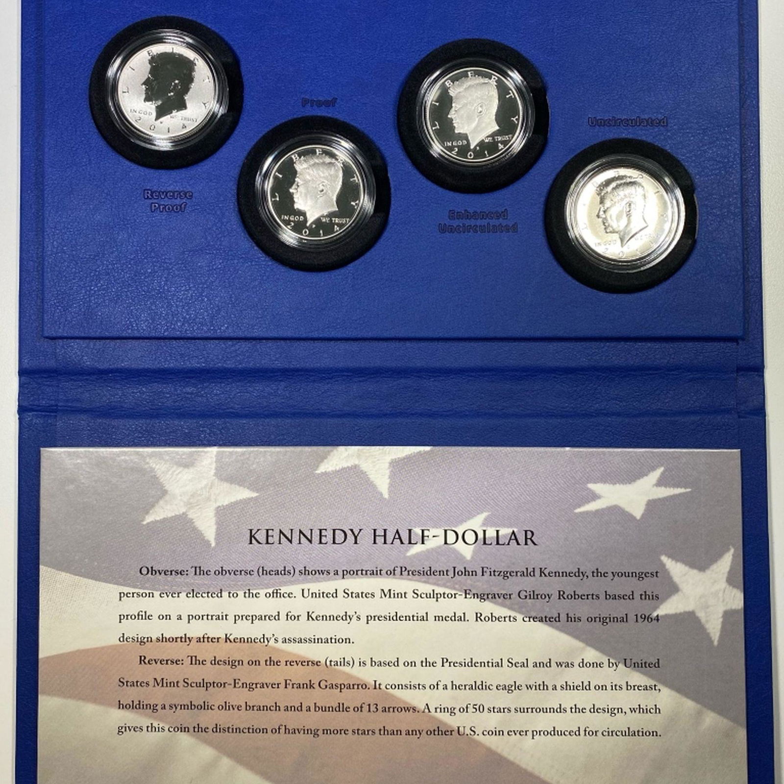 2014-S 50th Ann. Kennedy Half Dollar Silver Set PR (1 of 2)
