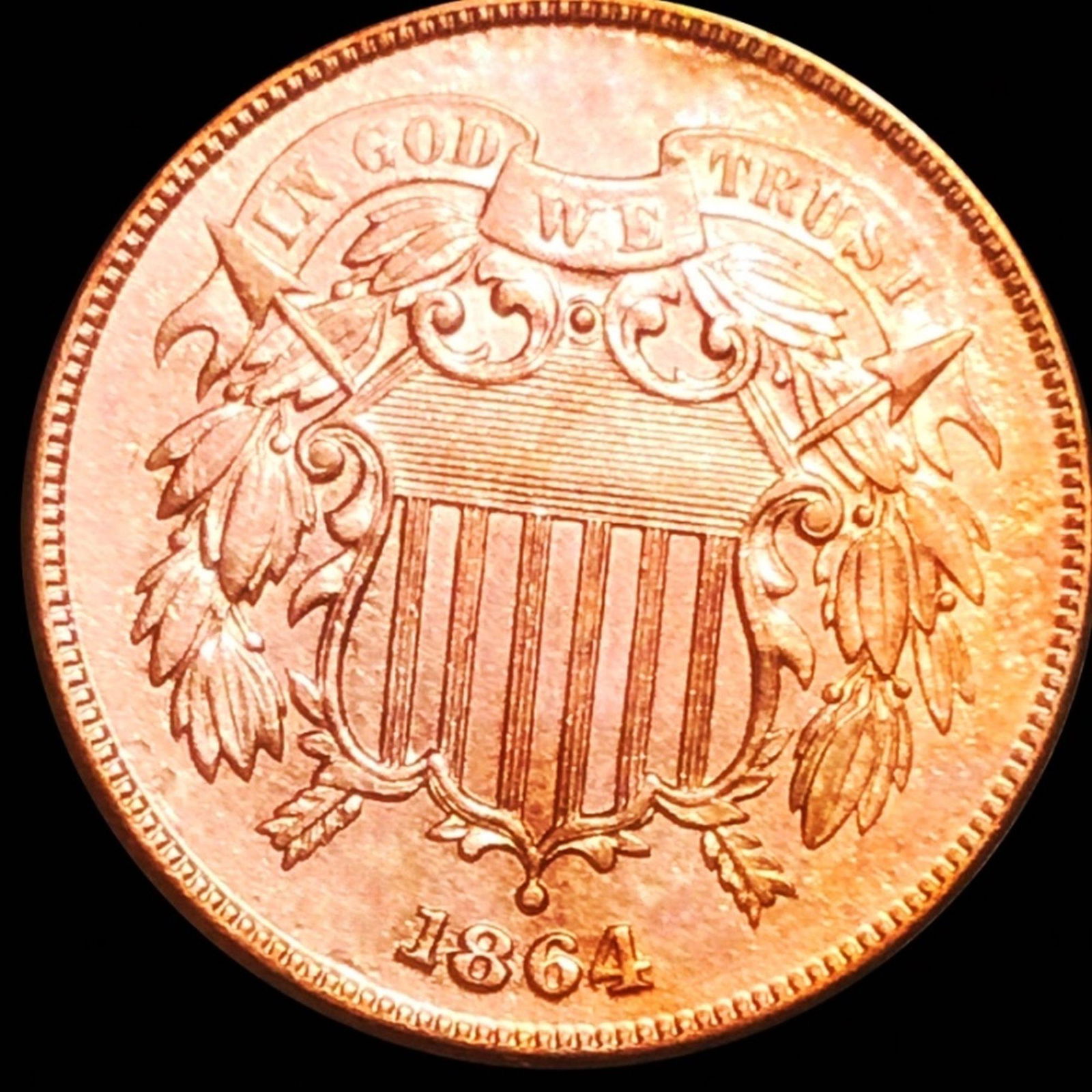 1864 Two Cent Piece UNCIRCULATED (1 of 2)