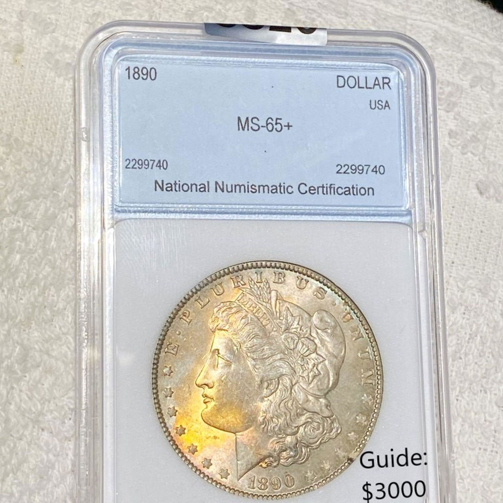 1890 Morgan Silver Dollar NNC - MS65+ (1 of 2)