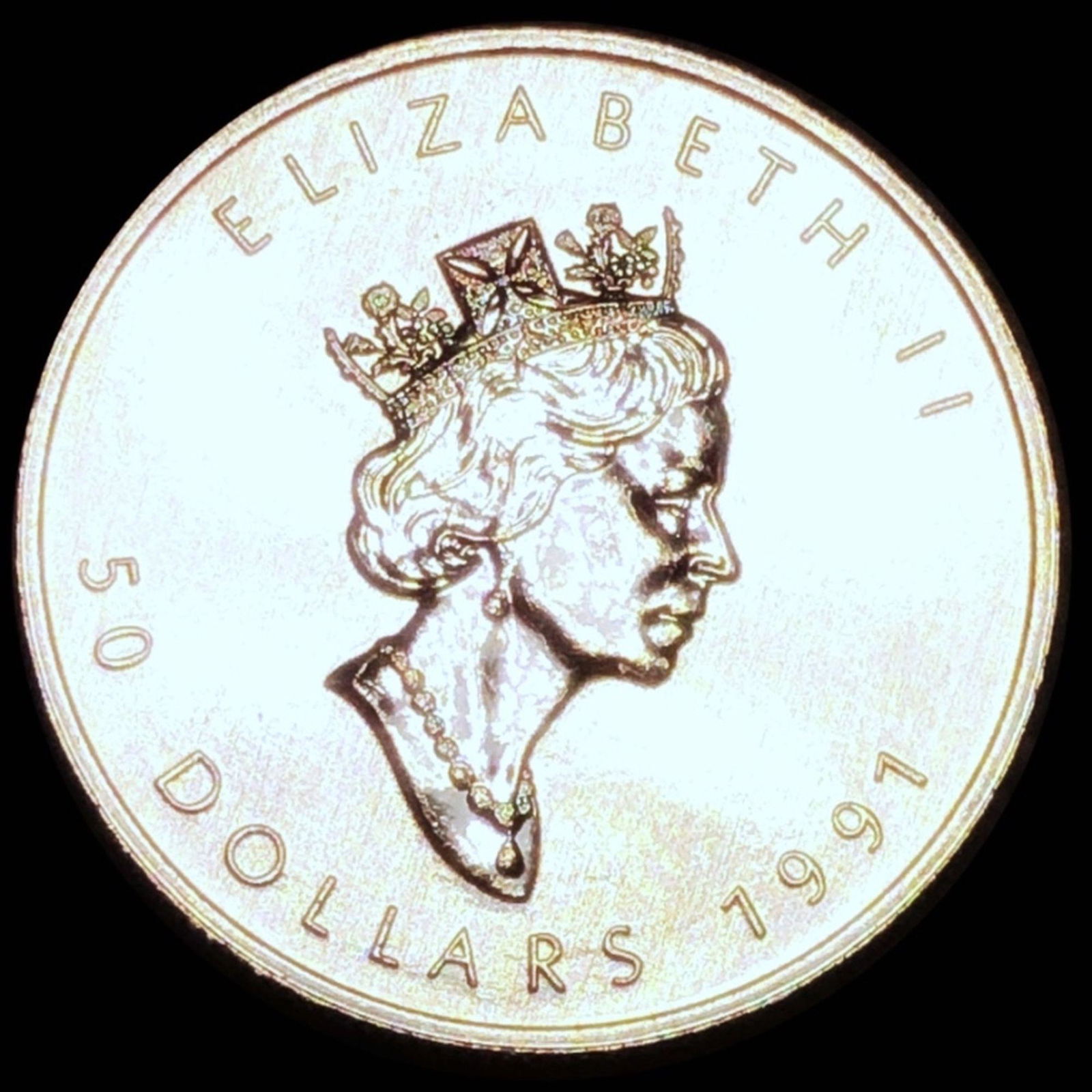 1991 $50 Maple Leaf Platinum Round GEM PR 1Oz (1 of 2)