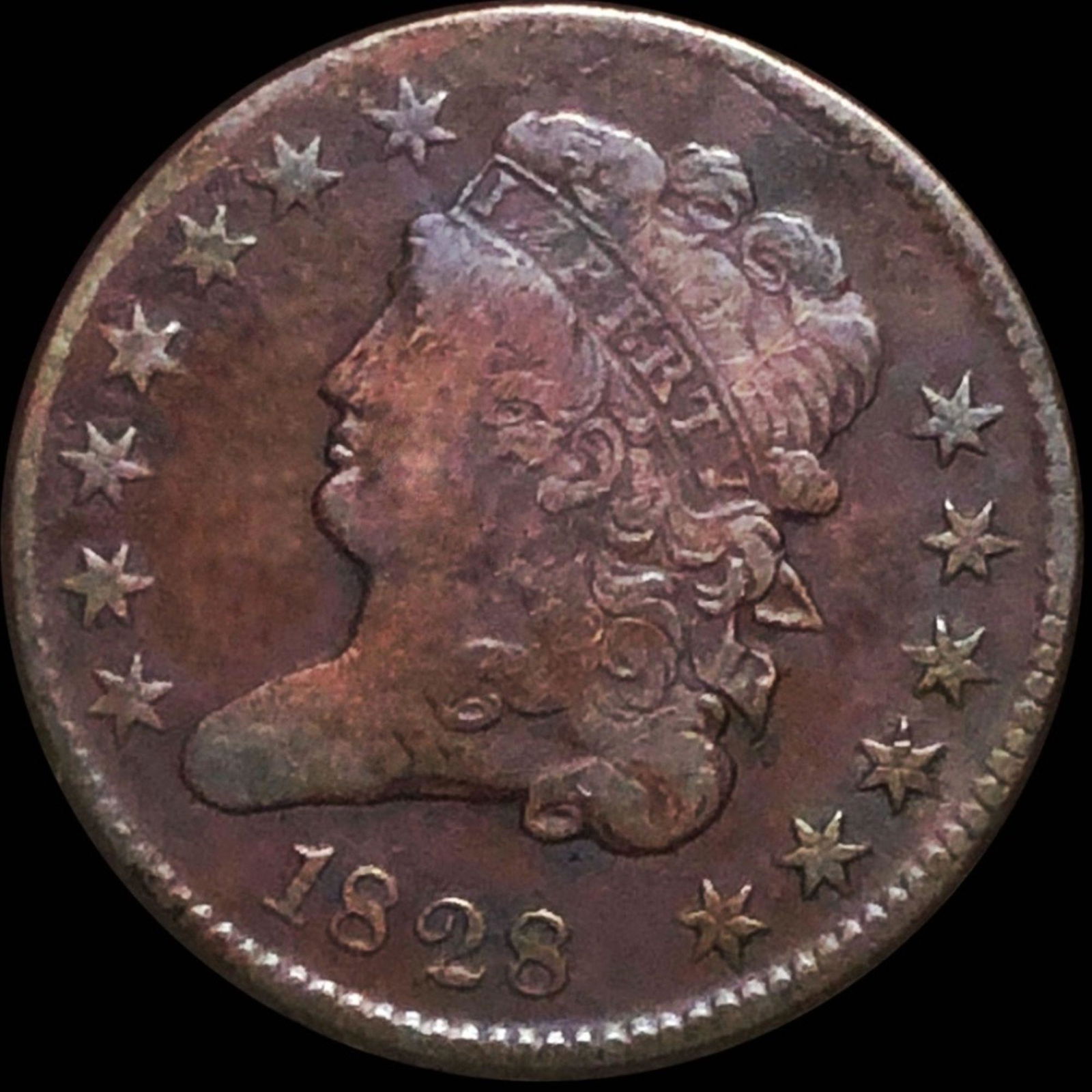 1828 Classic Head Half Cent NICELY CIRCULATED (1 of 2)
