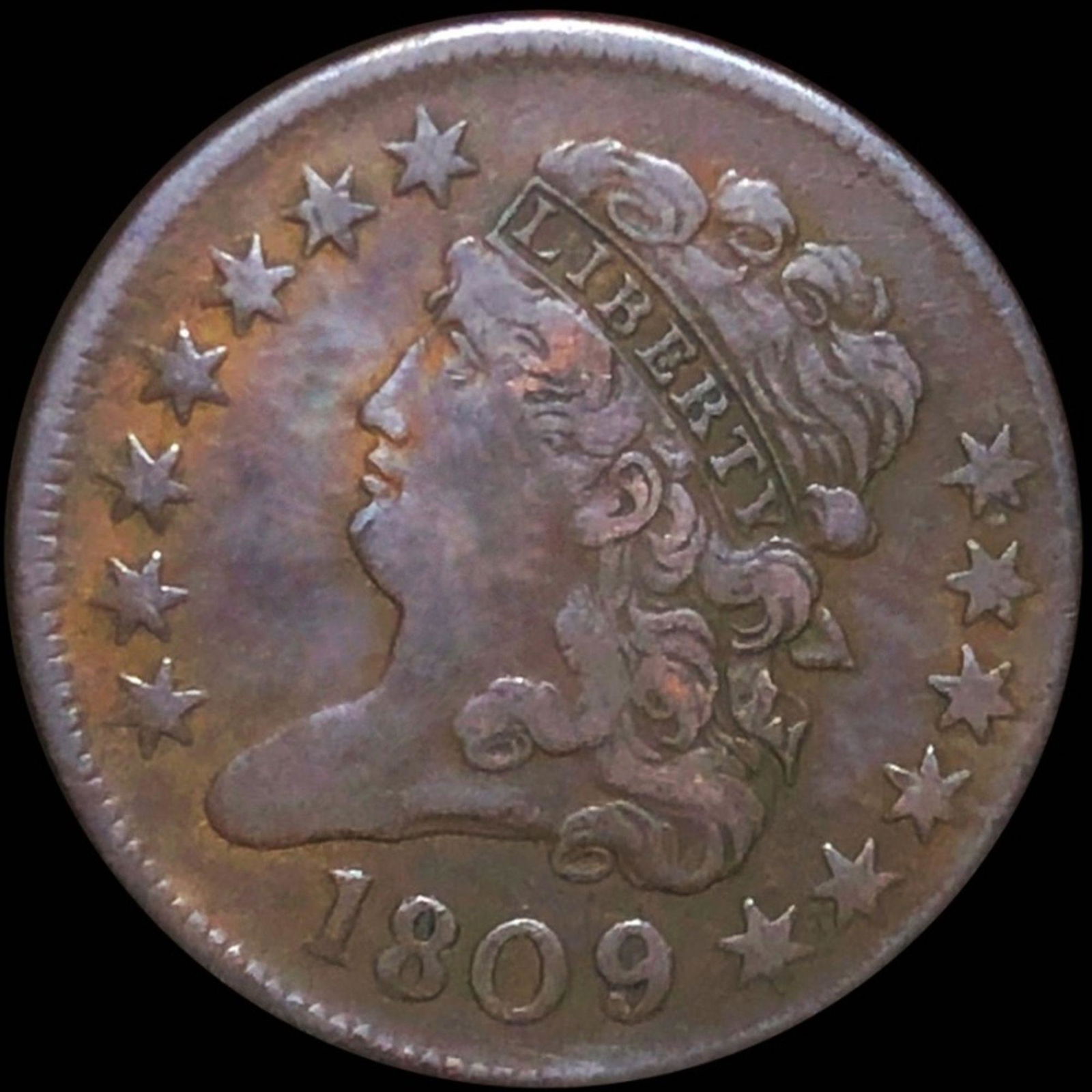1809 Classic Head Half Cent LIGHTLY CIRCULATED (1 of 2)