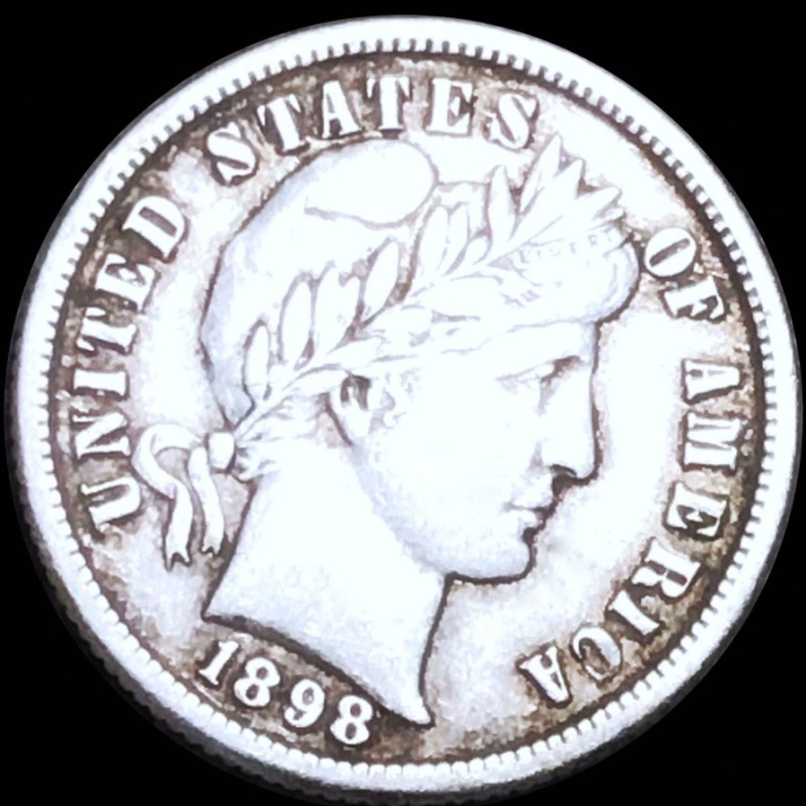 1898-S Barber Silver Dime LIGHTLY CIRCULATED (1 of 2)