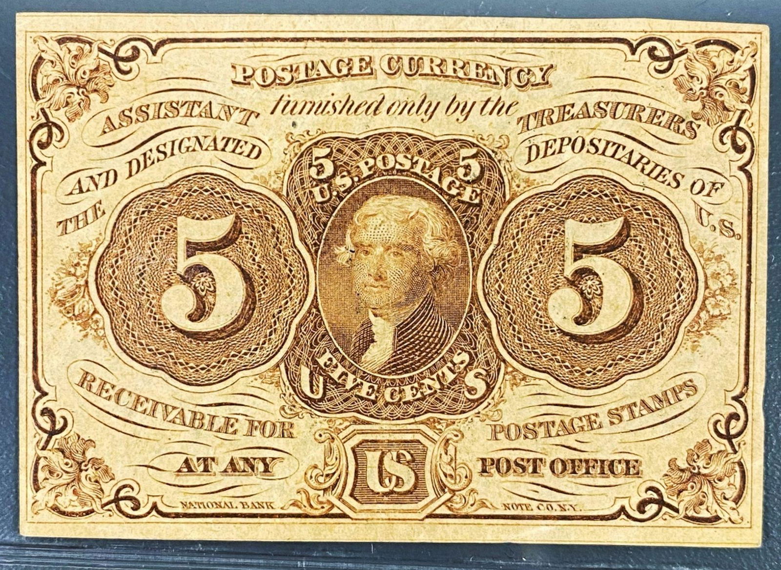 1962 Postage Currency 5 Cents Bill UNCIRCULATED (1 of 2)