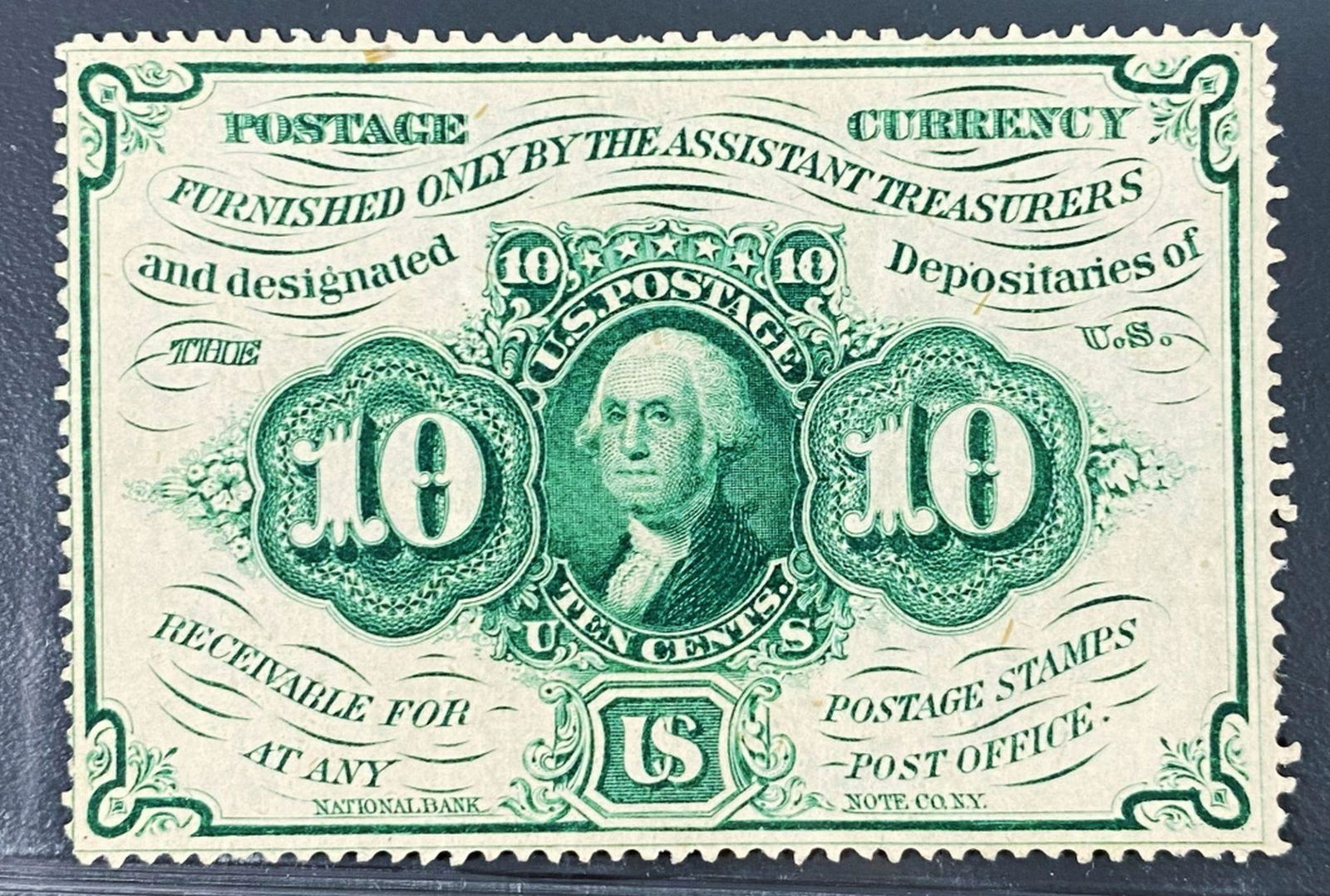 1862 Postage Currency 10 Cents Bill UNCIRCULATED (1 of 2)