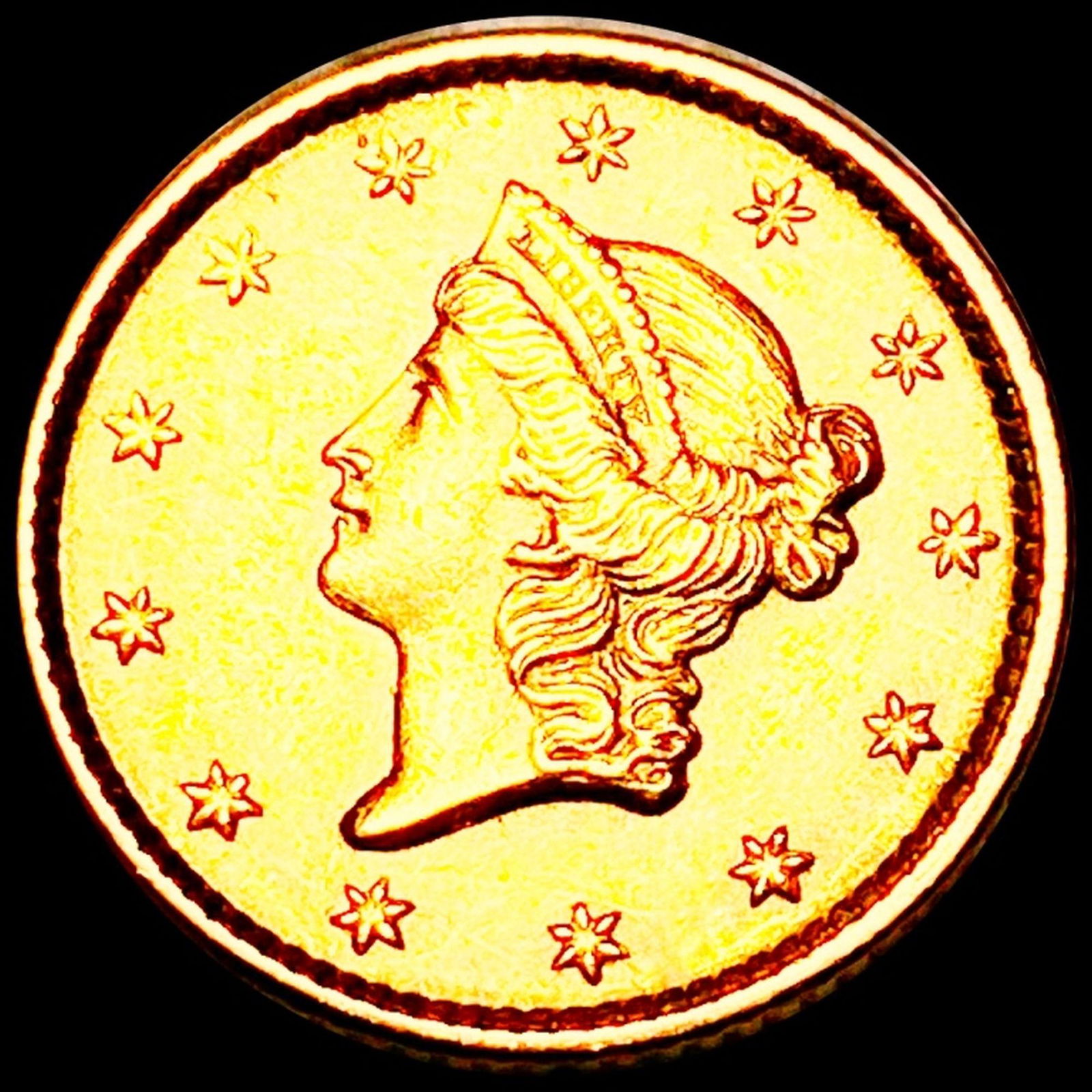 1852 Rare Gold Dollar UNCIRCULATED (1 of 2)