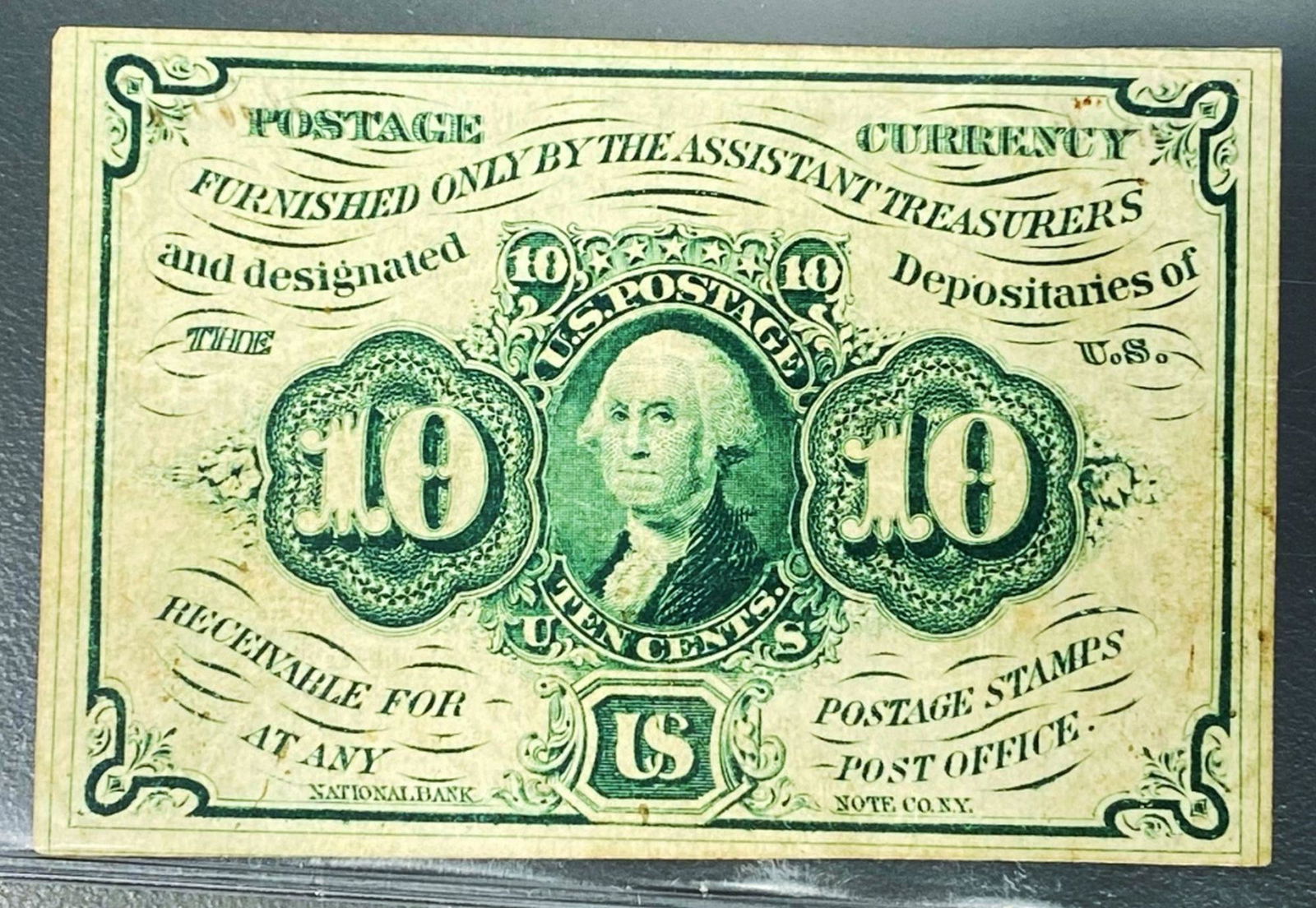 1863 Postage Currency 10 Cents UNCIRCULATED (1 of 2)