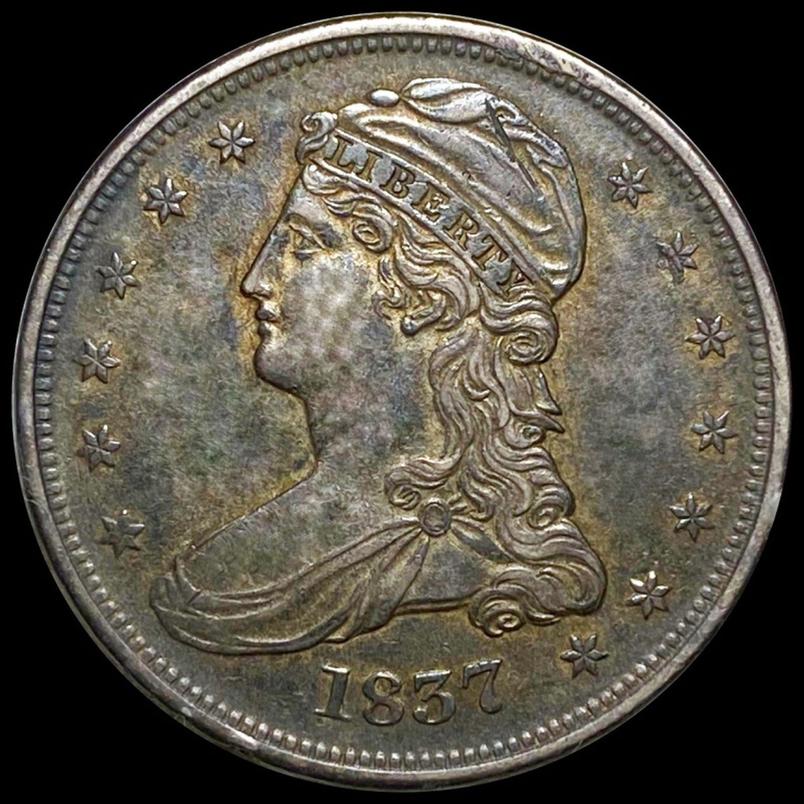 1837 Capped Bust Half Dollar CLOSELY UNC (1 of 2)